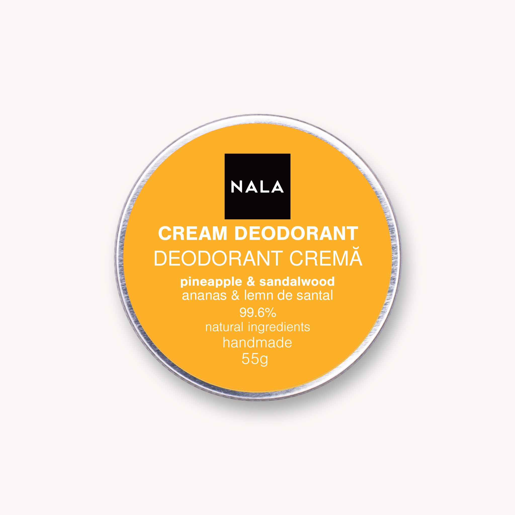Cream Deodorant - Pineapple & Sandalwood