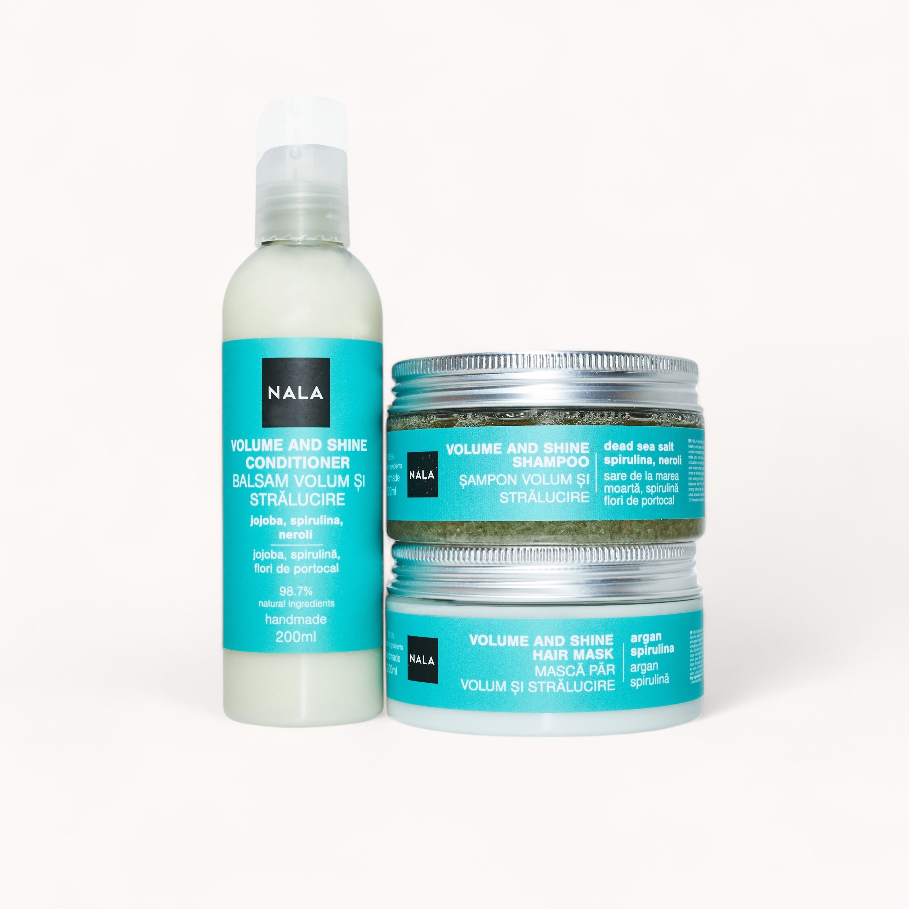 Hair Treatment Set for Fine Hair - Volume and Shine