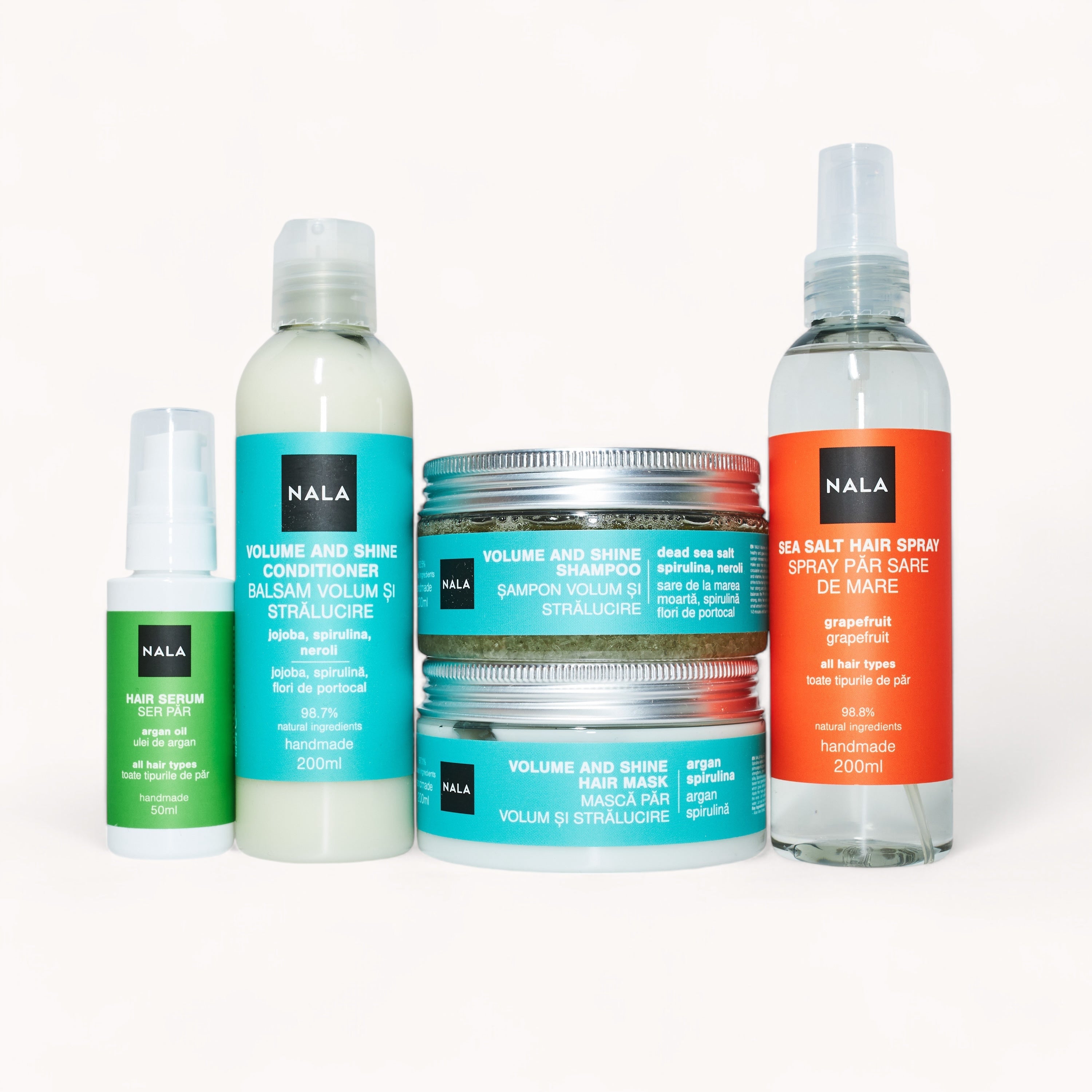 Hair Treatment & Styling Set - Volume and Shine