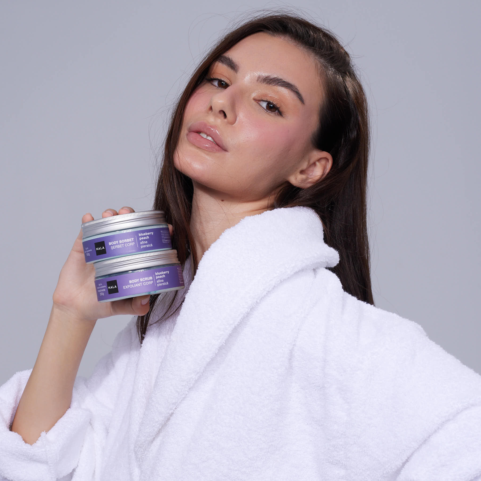 Body Salt Scrub - Blueberry & Peach