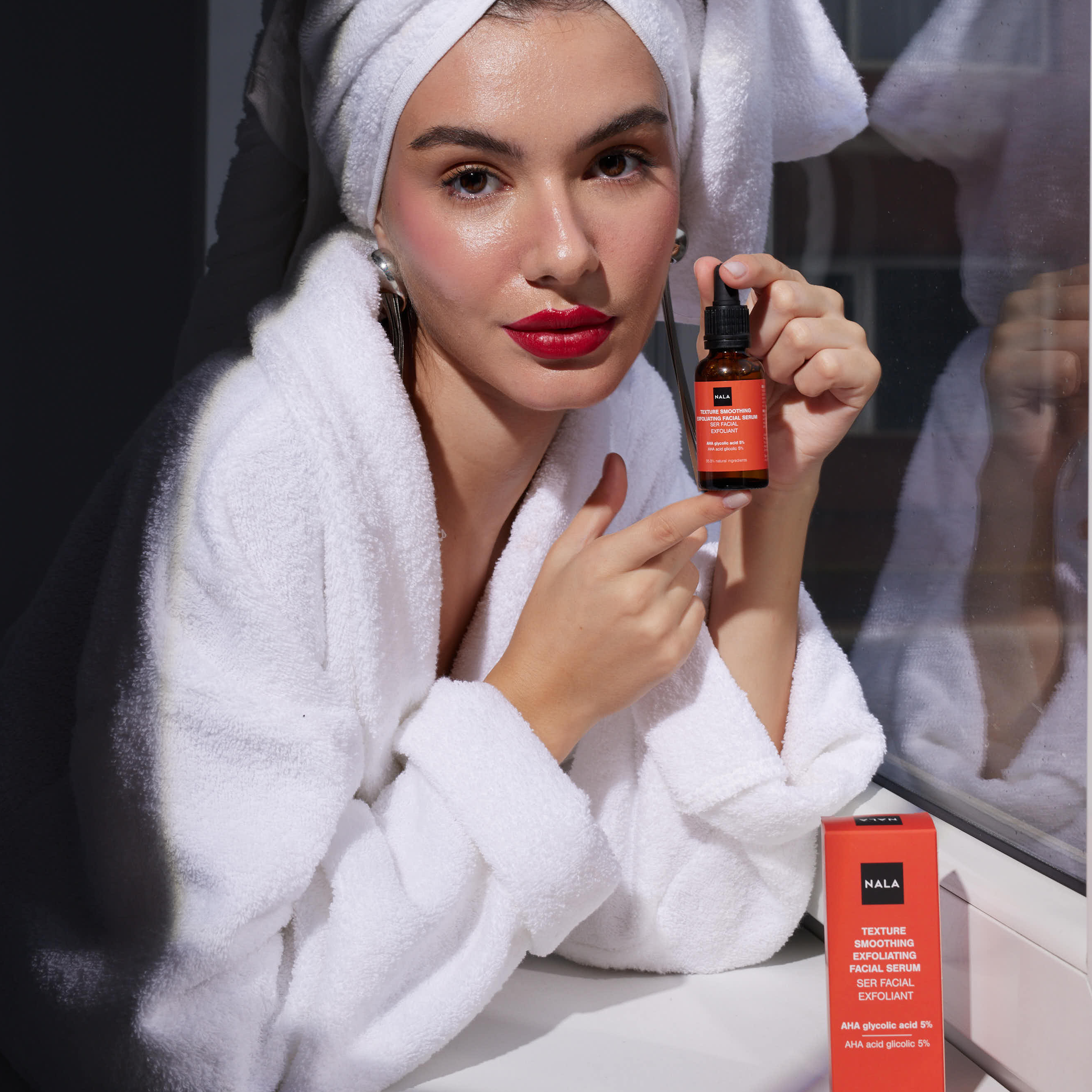 Texture Smoothing Exfoliating Facial Serum - AHA Glycolic acid 5%