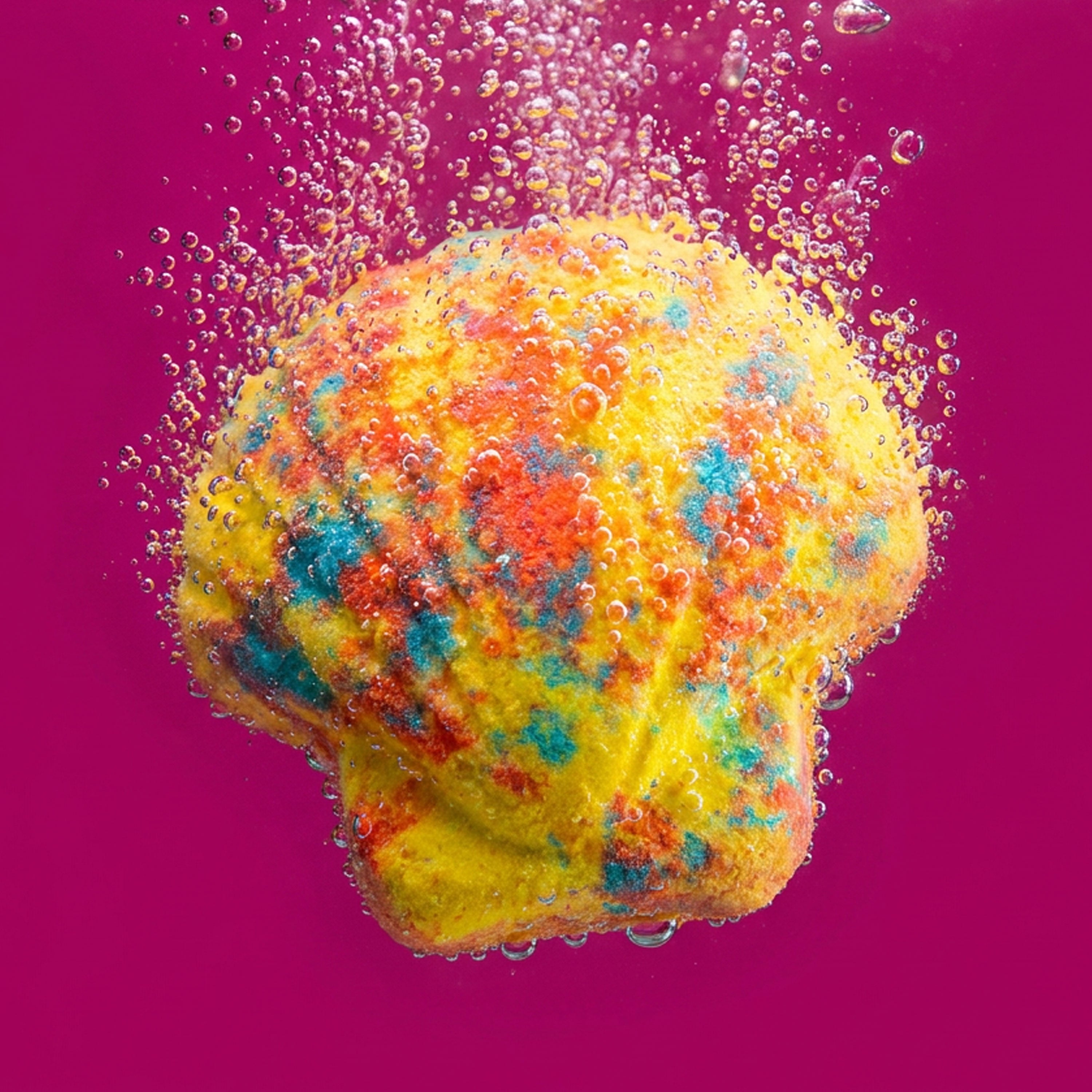 Effervescent Bath Bomb Seashell - Pineapple