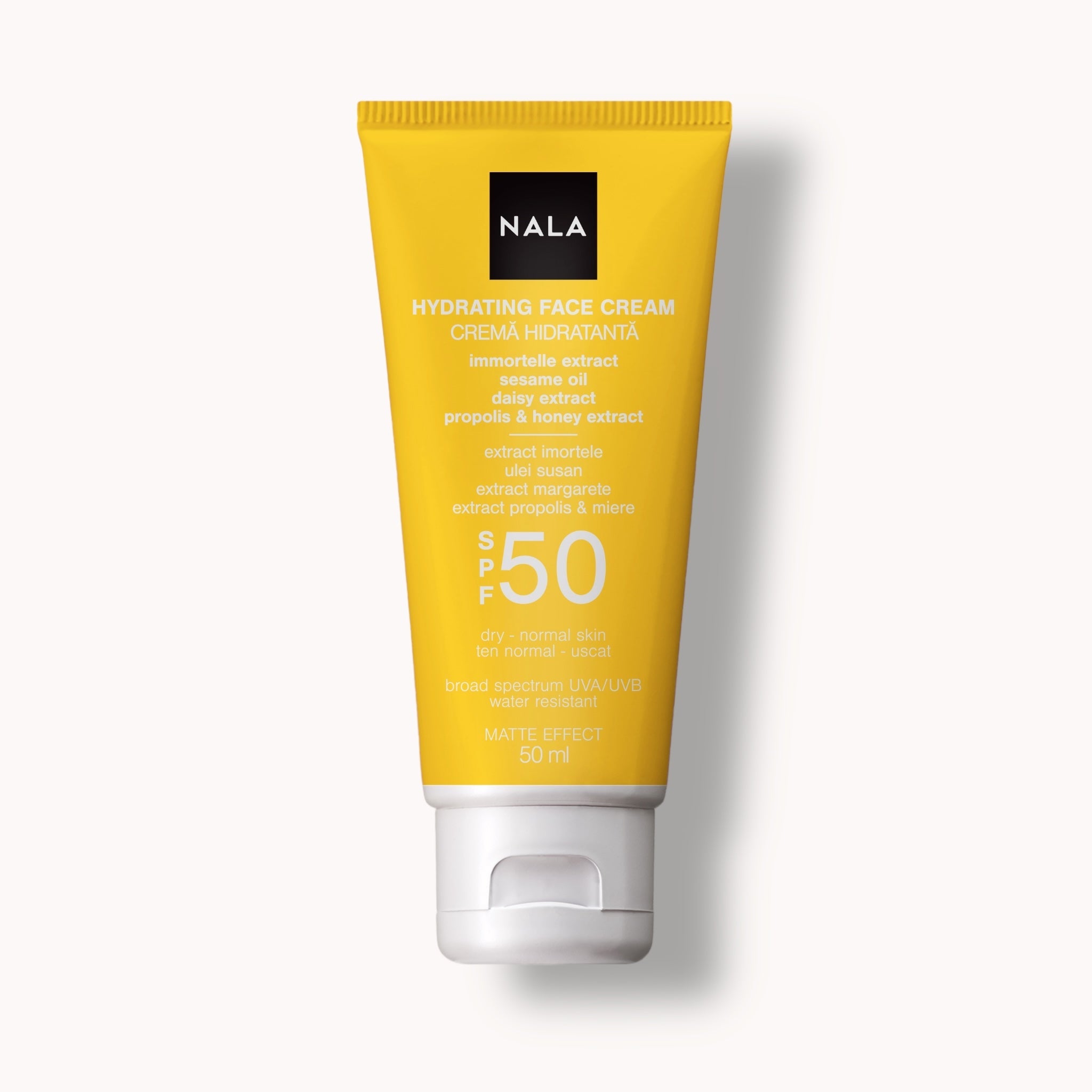 Hydrating Face Cream SPF 50 - Normal Skin - Immortelle & Daisy Extract