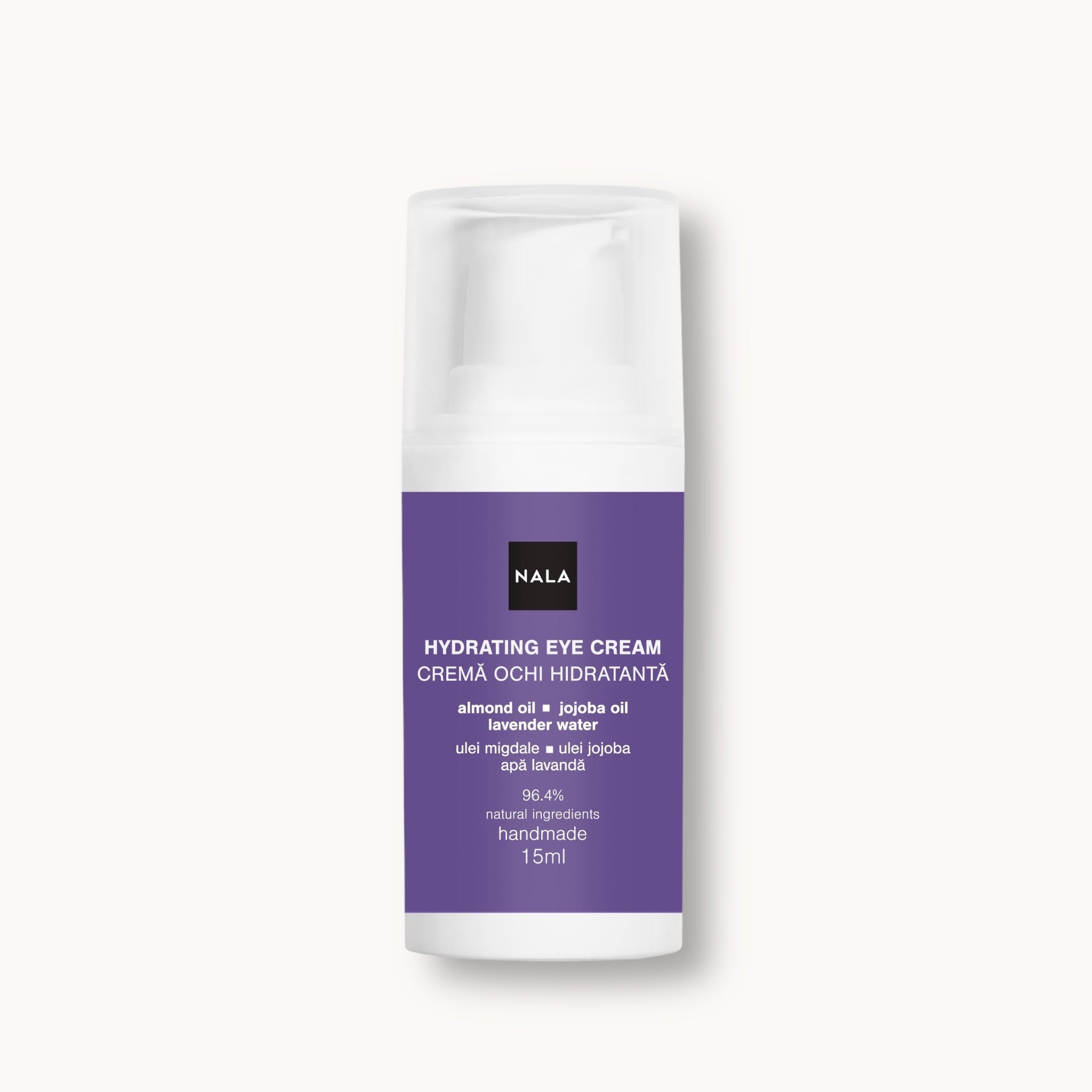 Hydrating Eye Cream - Almond Oil, Jojoba Oil, Lavender Water