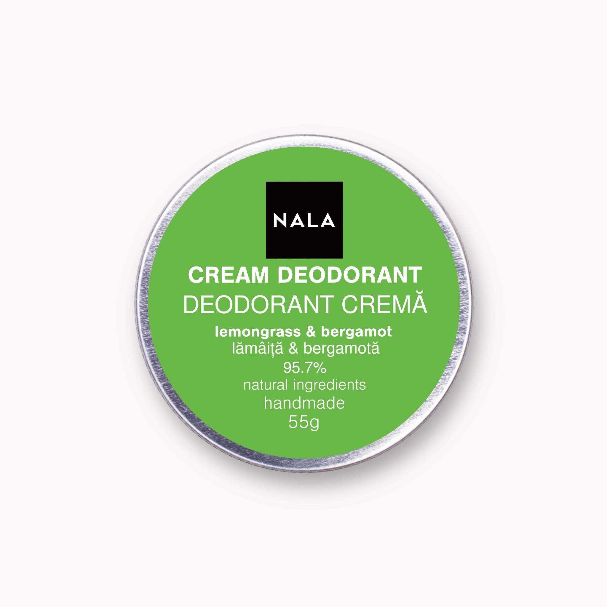 Cream Deodorant - Bergamot & Lemongrass