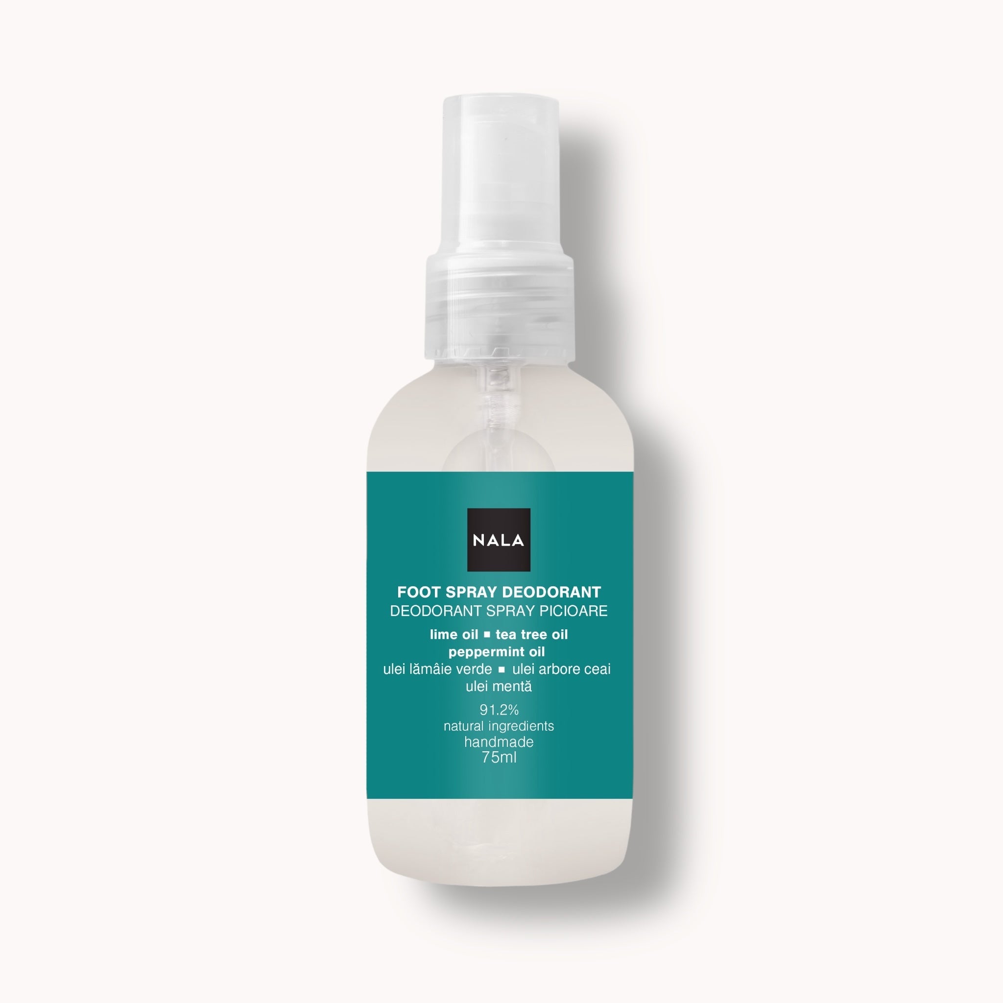 Foot Spray Deodorant - Lime, Tea Tree, Peppermint