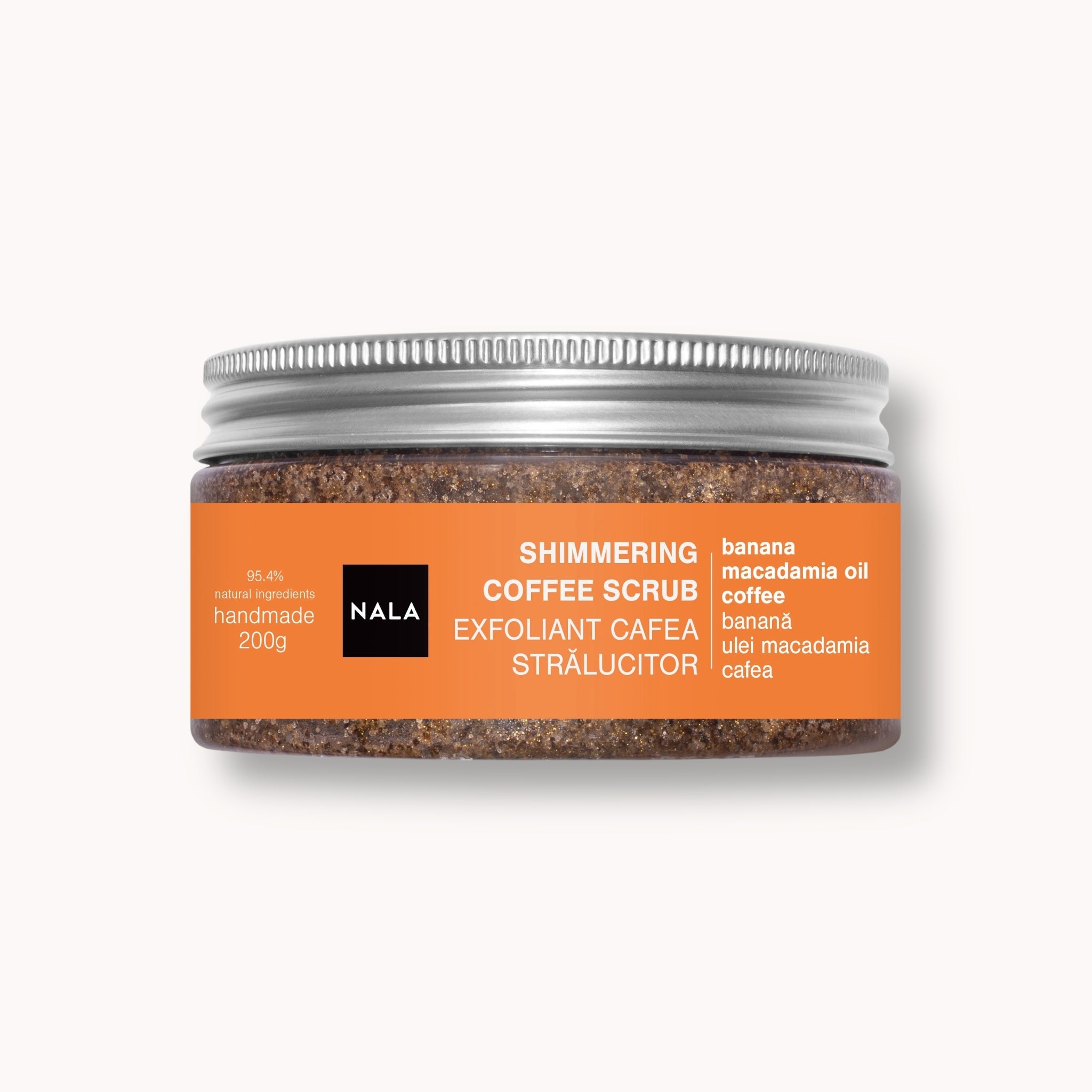 Shimmering Coffee Scrub - Banana & Macadamia Oil