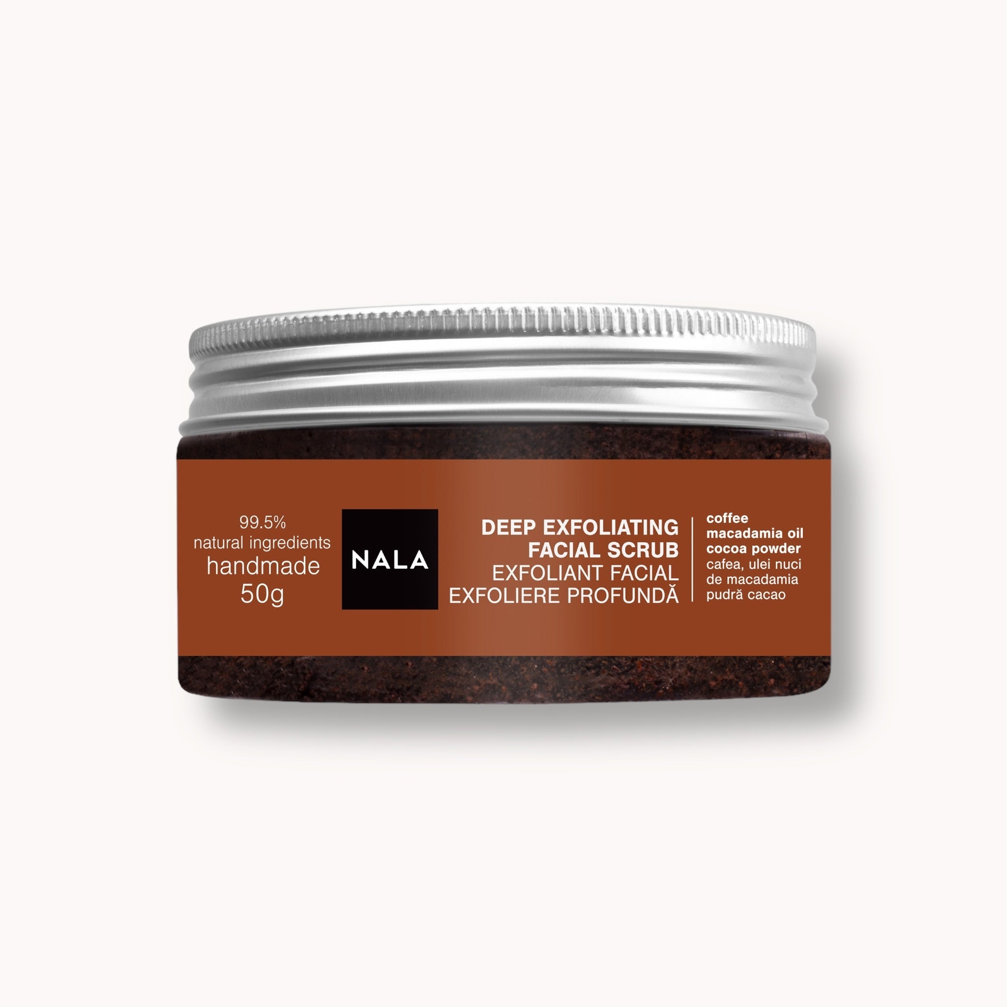 Deep Exfoliating Facial Scrub - Coffee & Macadamia Nut Oil