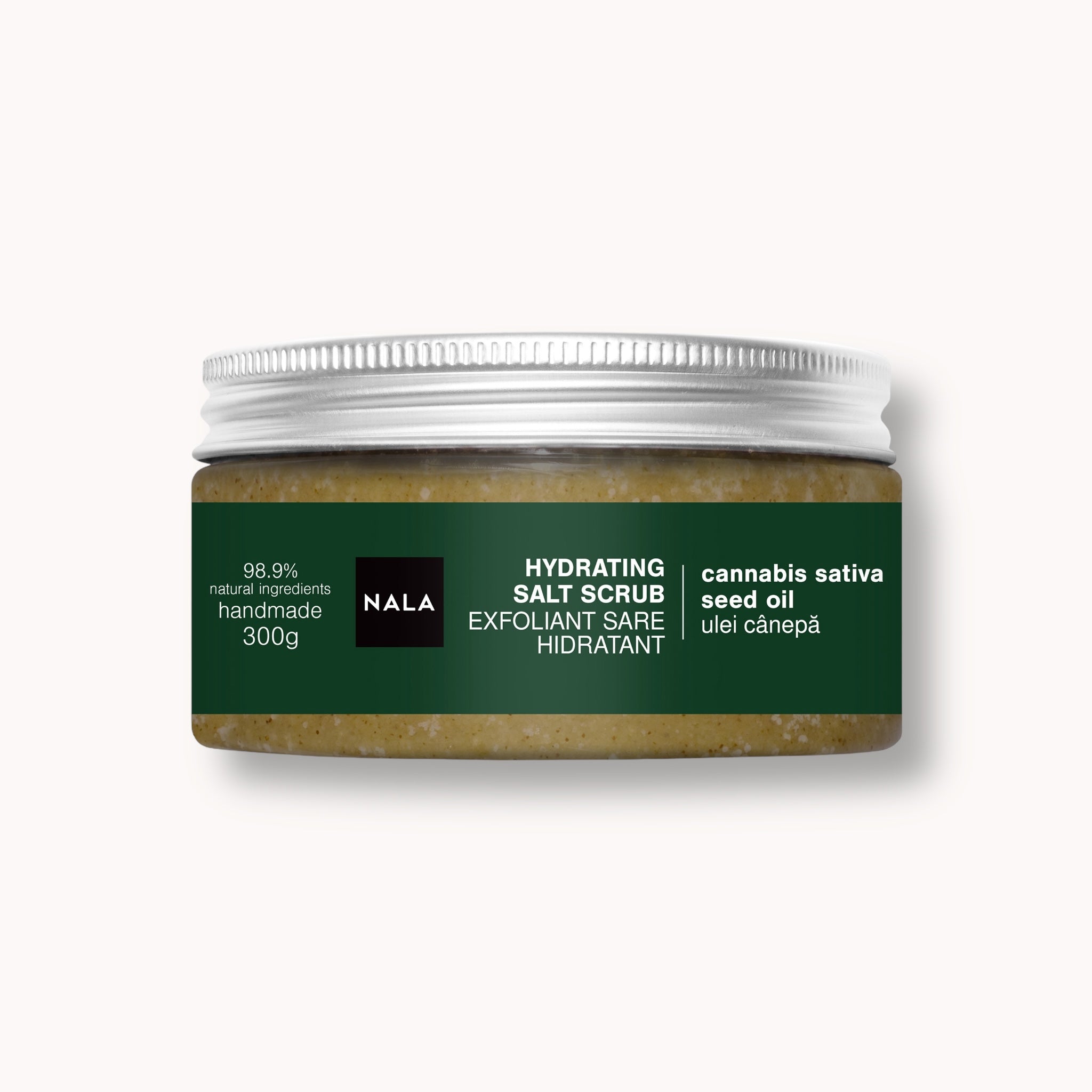 Hydrating Body Salt Scrub - Hemp Oil