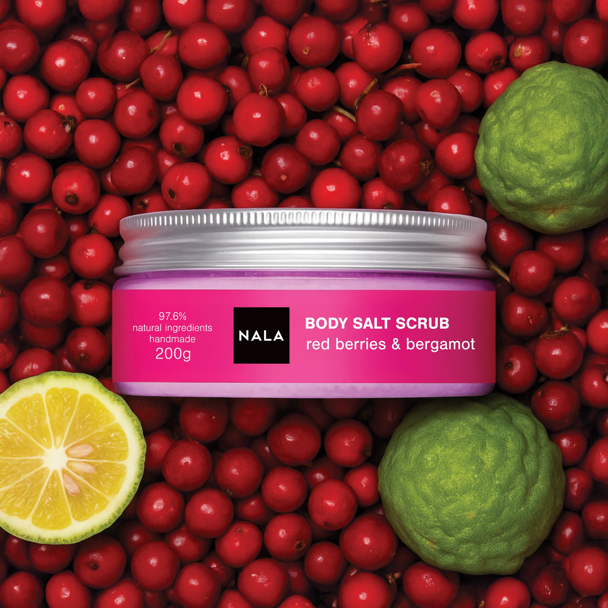Body Salt Scrub - Red Berries & Bergamot