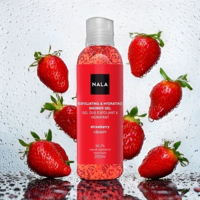 Exfoliating & Hydrating Shower Gel - Strawberry