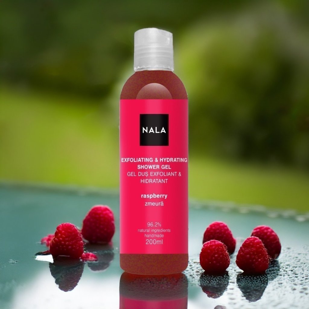 Exfoliating & Hydrating Shower Gel - Raspberry