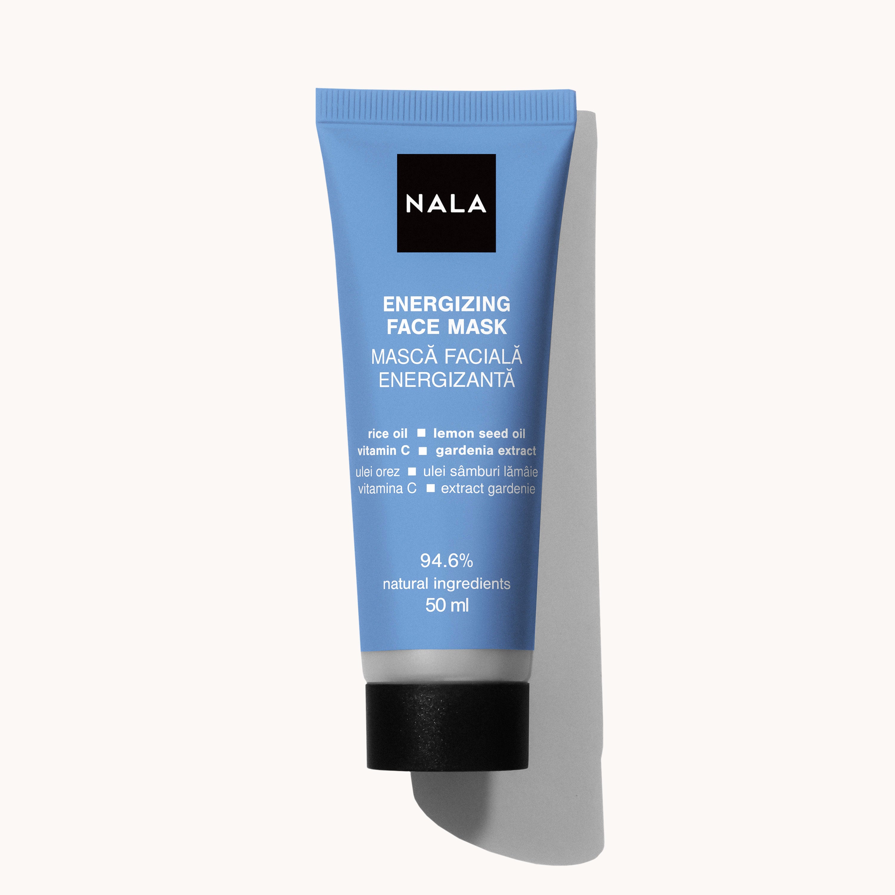 Energizing Face Mask - Rice Oil, Lemon Seed Oil, Vitamin C, Gardenia Extract