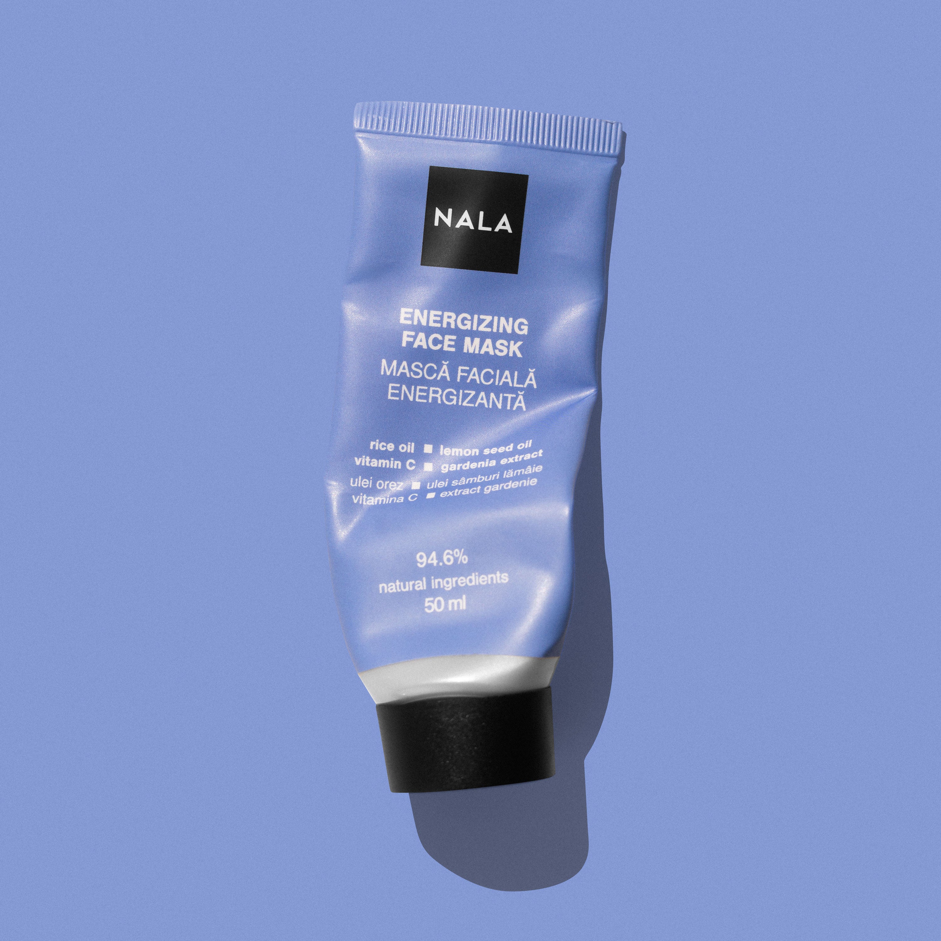 Energizing Face Mask - Rice Oil, Lemon Seed Oil, Vitamin C, Gardenia Extract