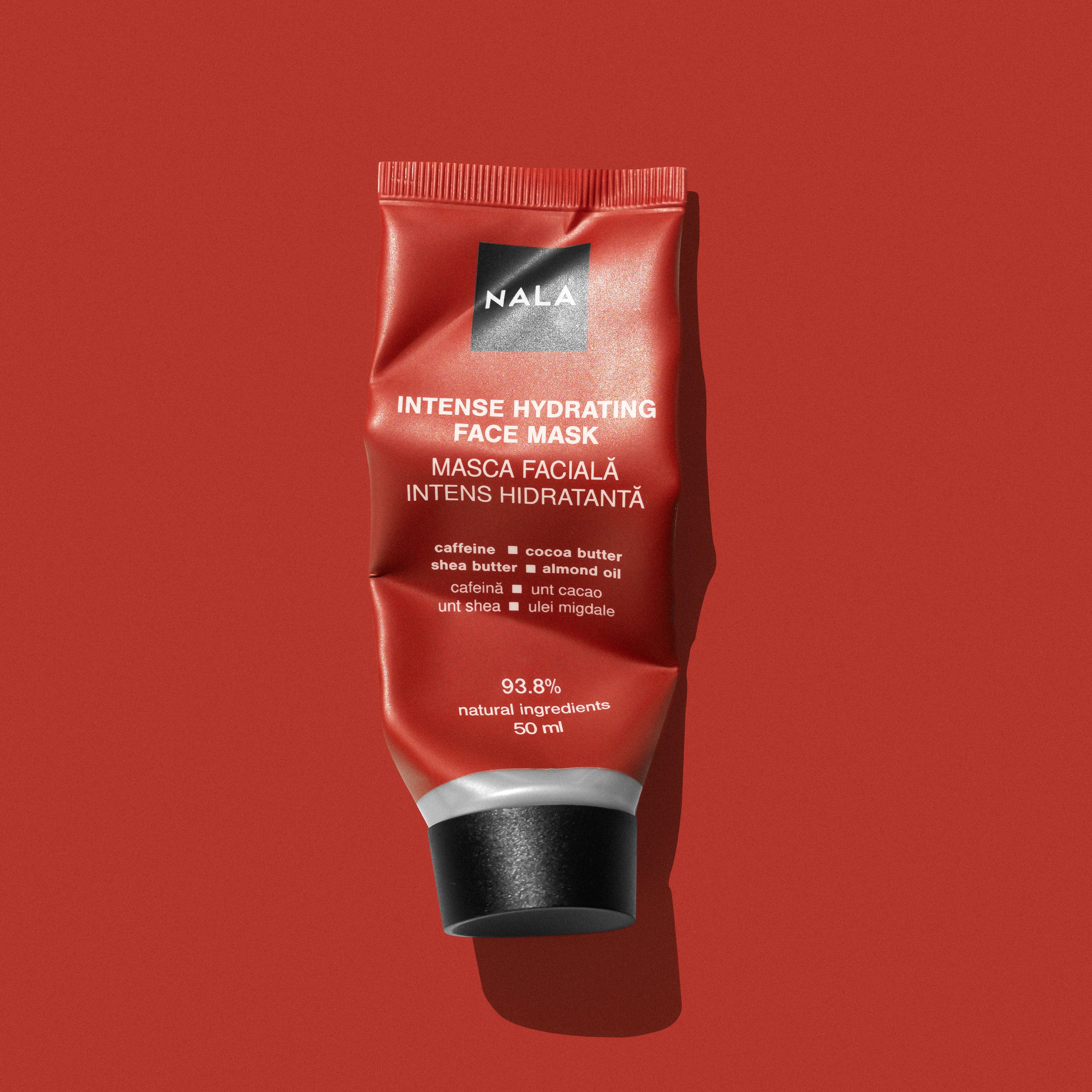 Intense Hydrating Face Mask - Caffeine, Cocoa Butter, Shea Butter, Almond Oil