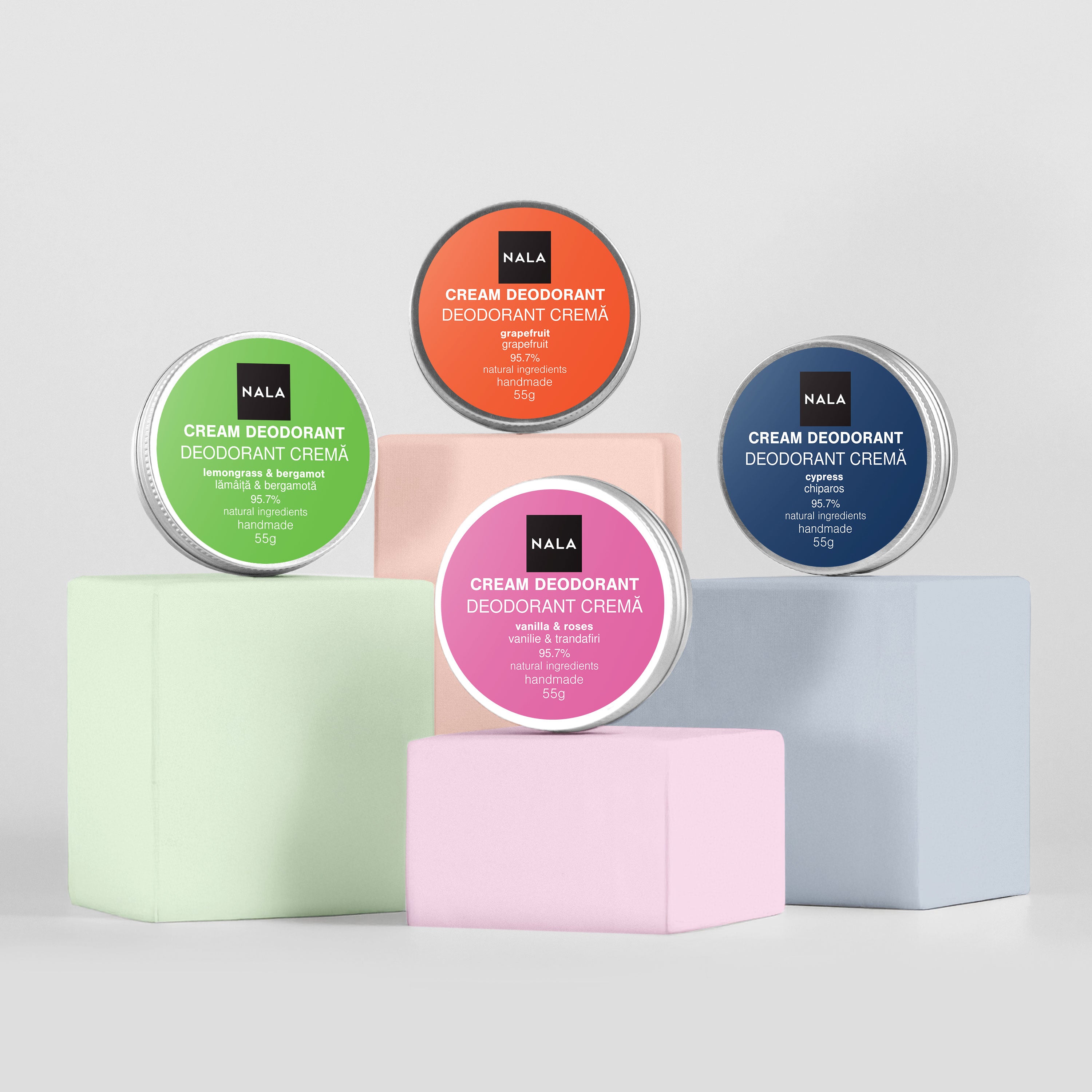 Natural Deodorants – Fresh Start 4-Pack