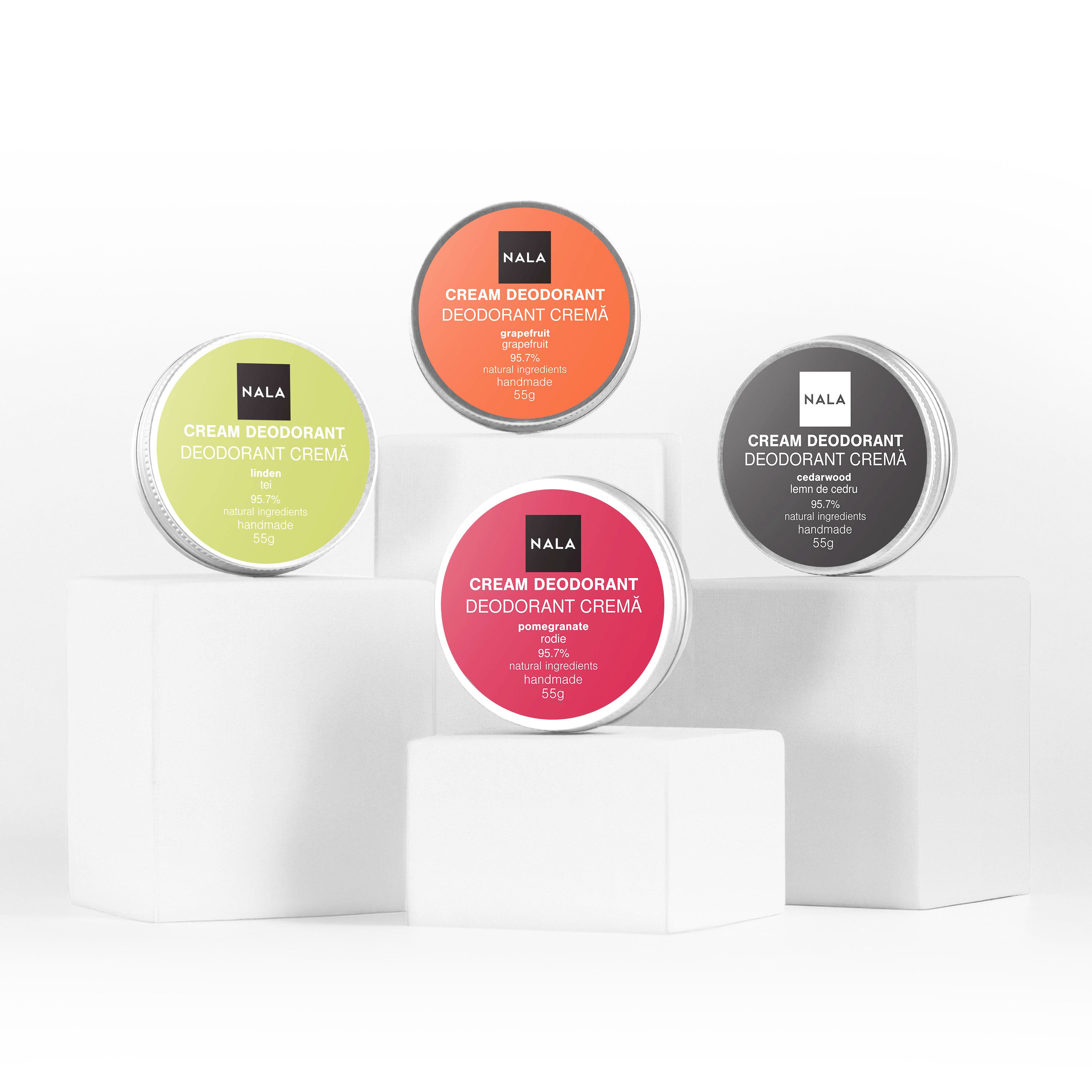 Natural Deodorants – Worry-Free 4-Pack
