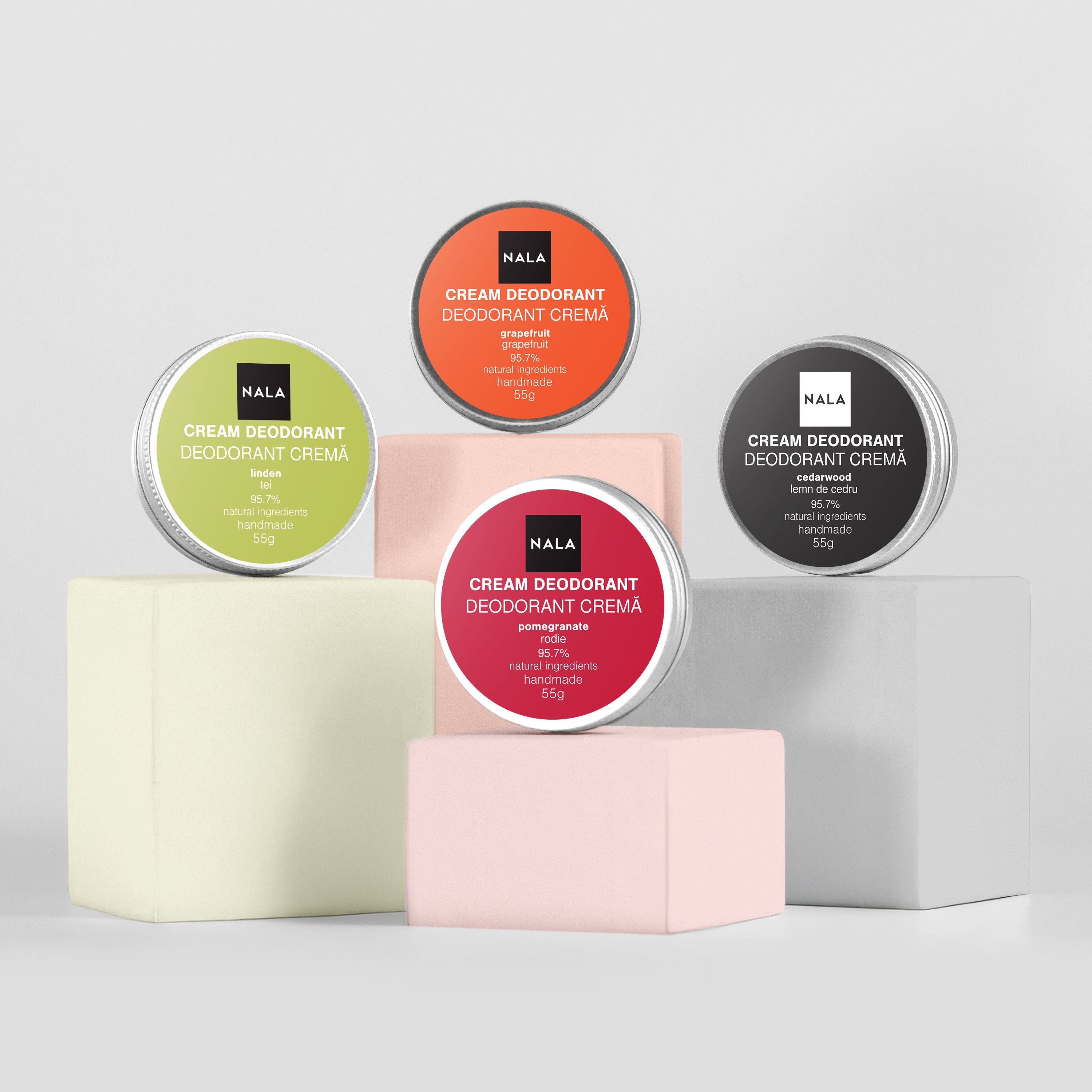 Natural Deodorants – Worry-Free 4-Pack