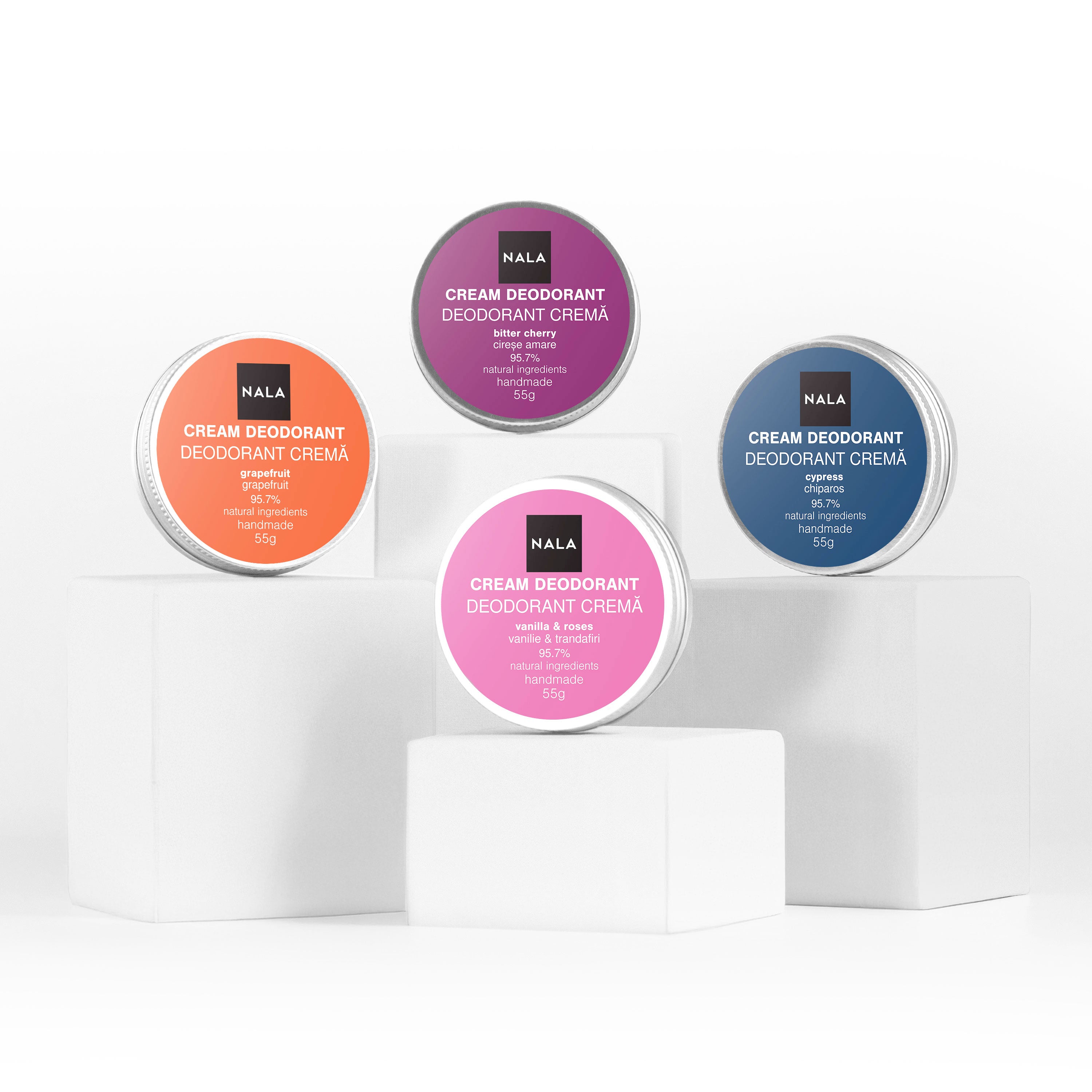 Natural Deodorants – Essential 4-Pack