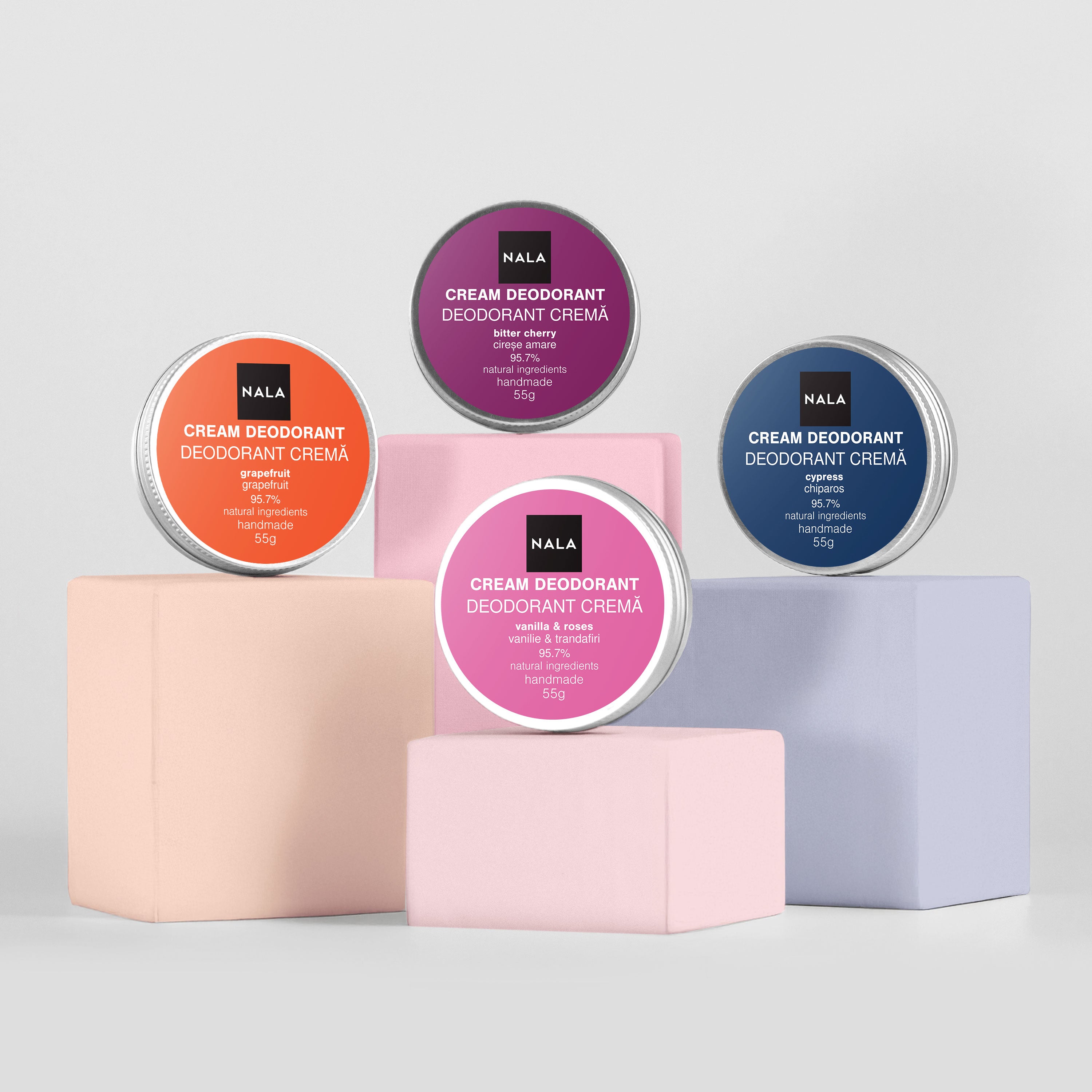 Natural Deodorants – Essential 4-Pack