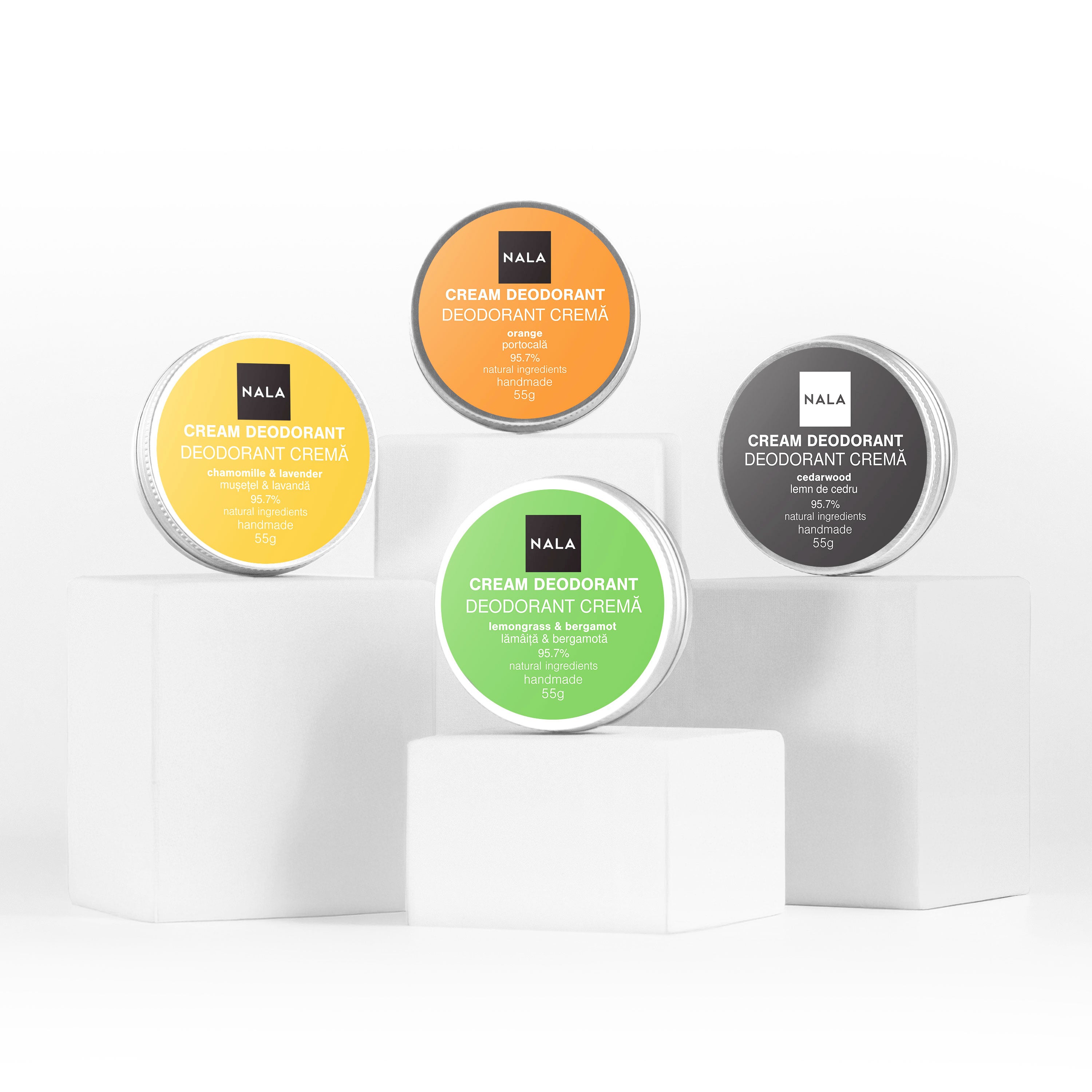 Natural Deodorants – Fresh Mix 4-Pack