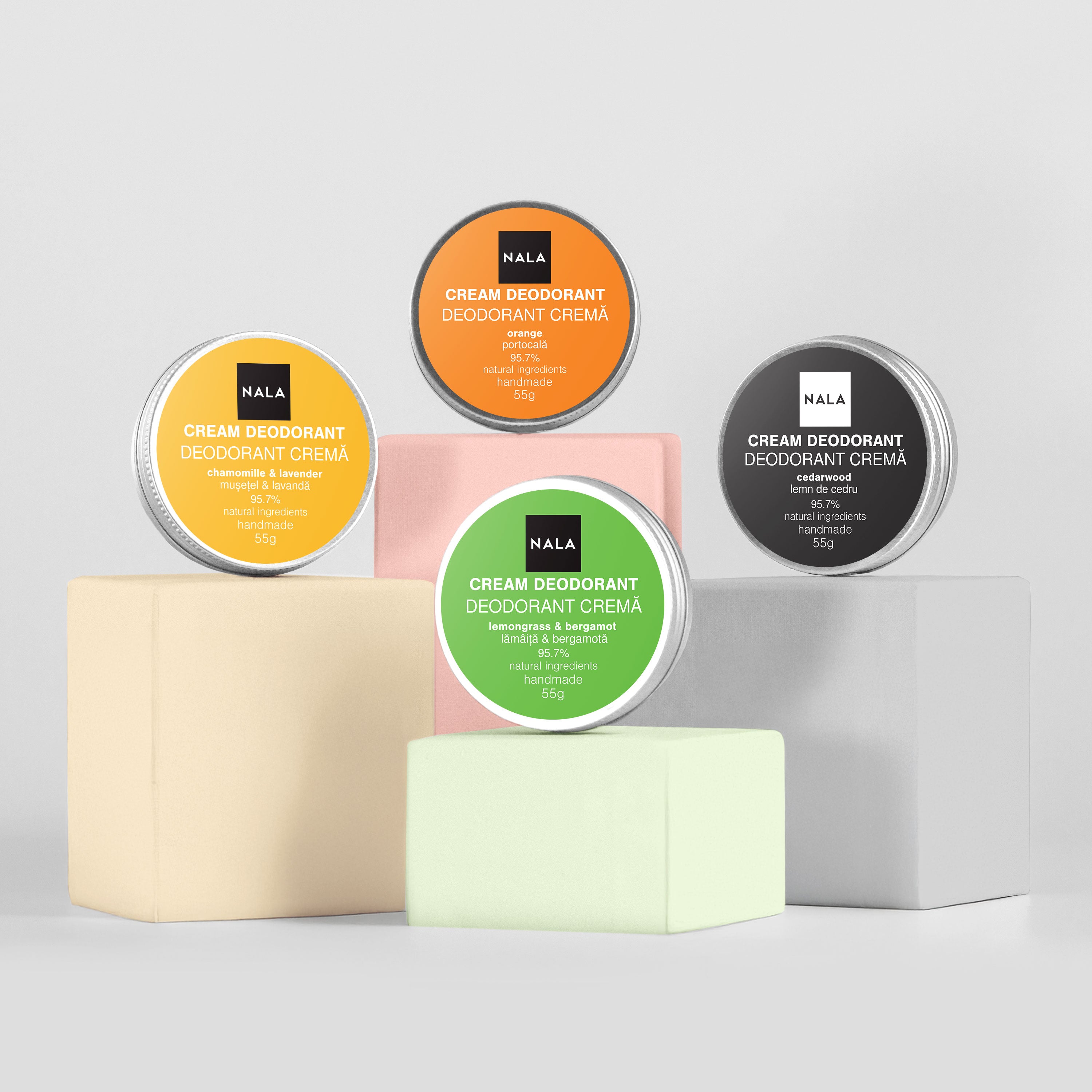Natural Deodorants – Fresh Mix 4-Pack
