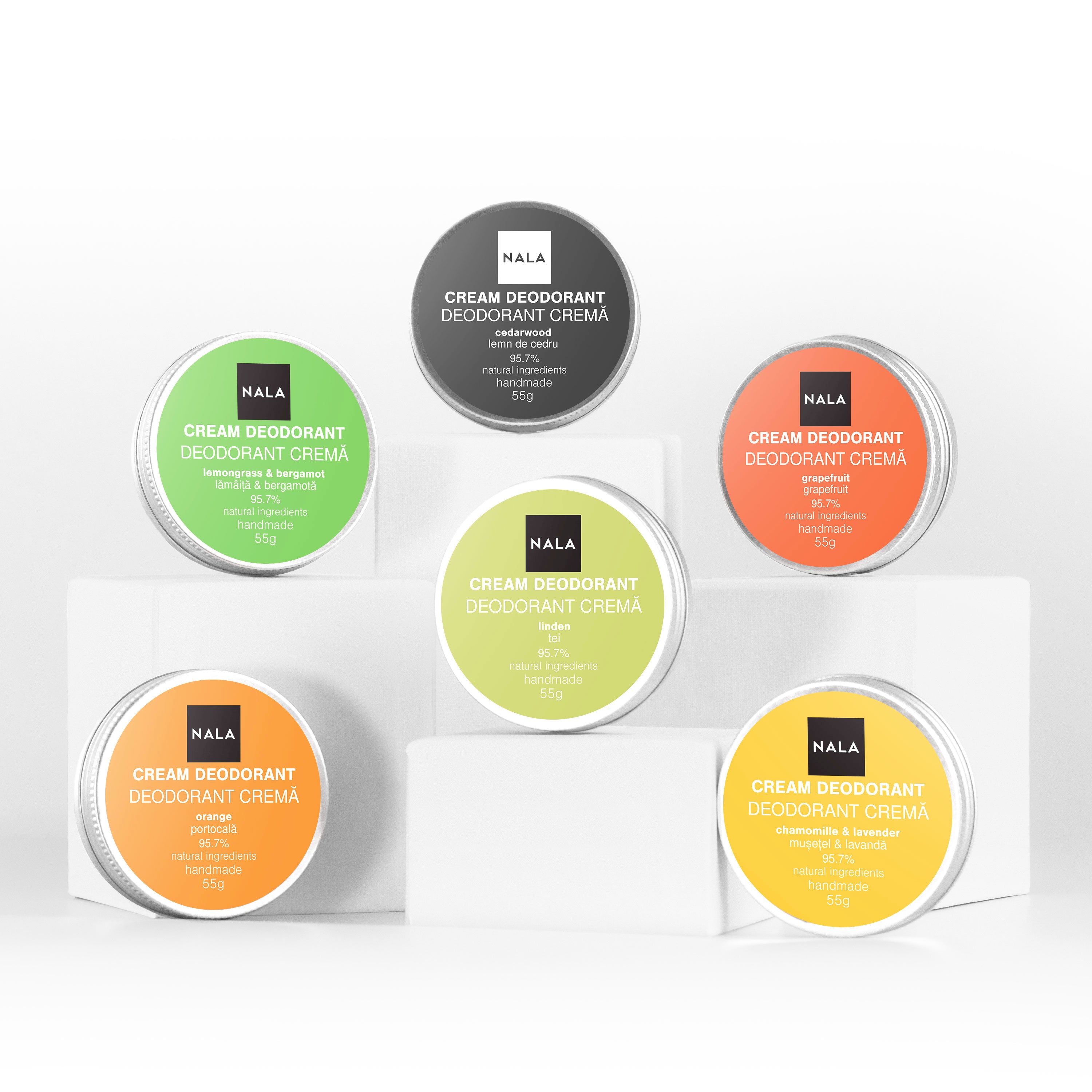 Natural Deodorants – Fresh Mix 6-Pack