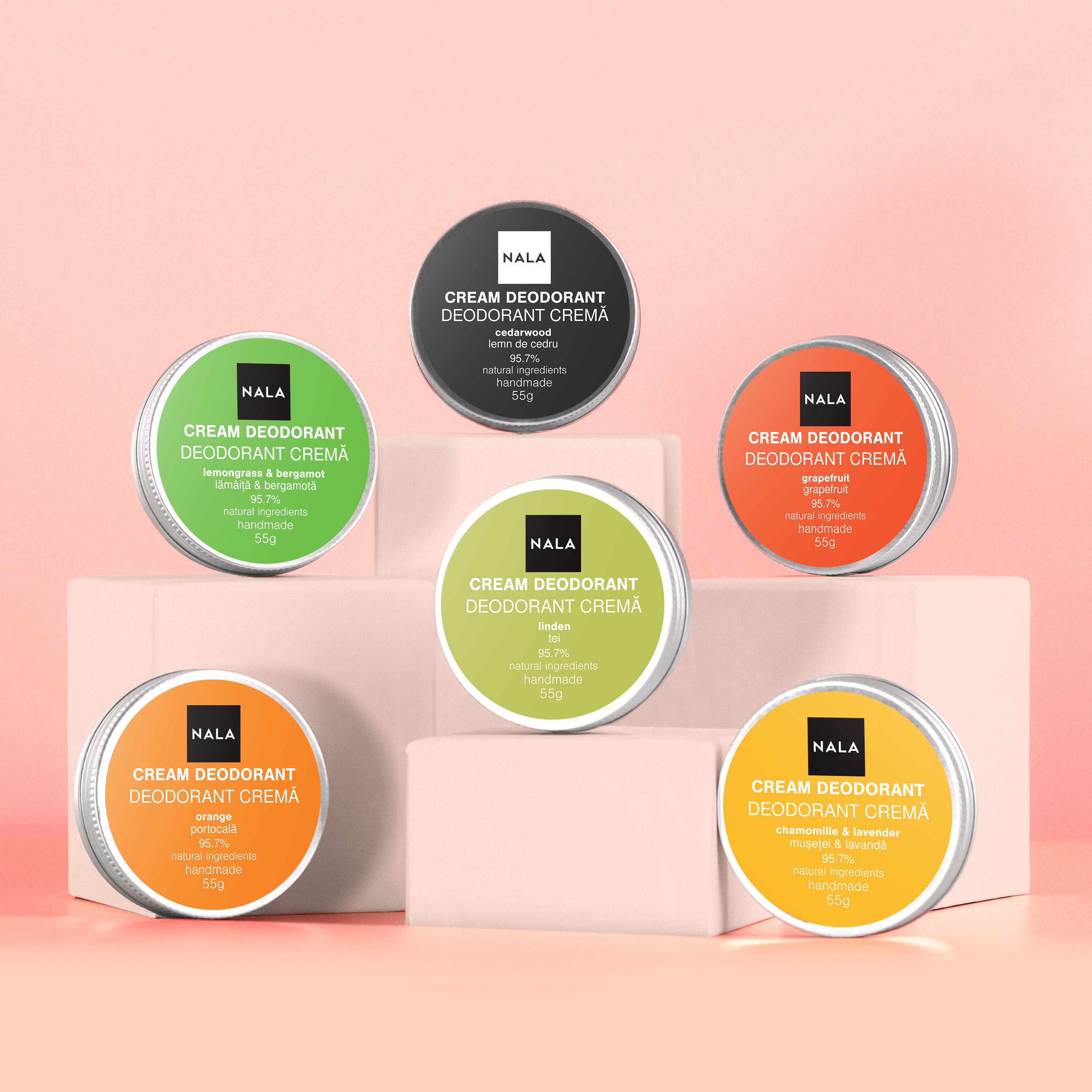 Natural Deodorants – Fresh Mix 6-Pack