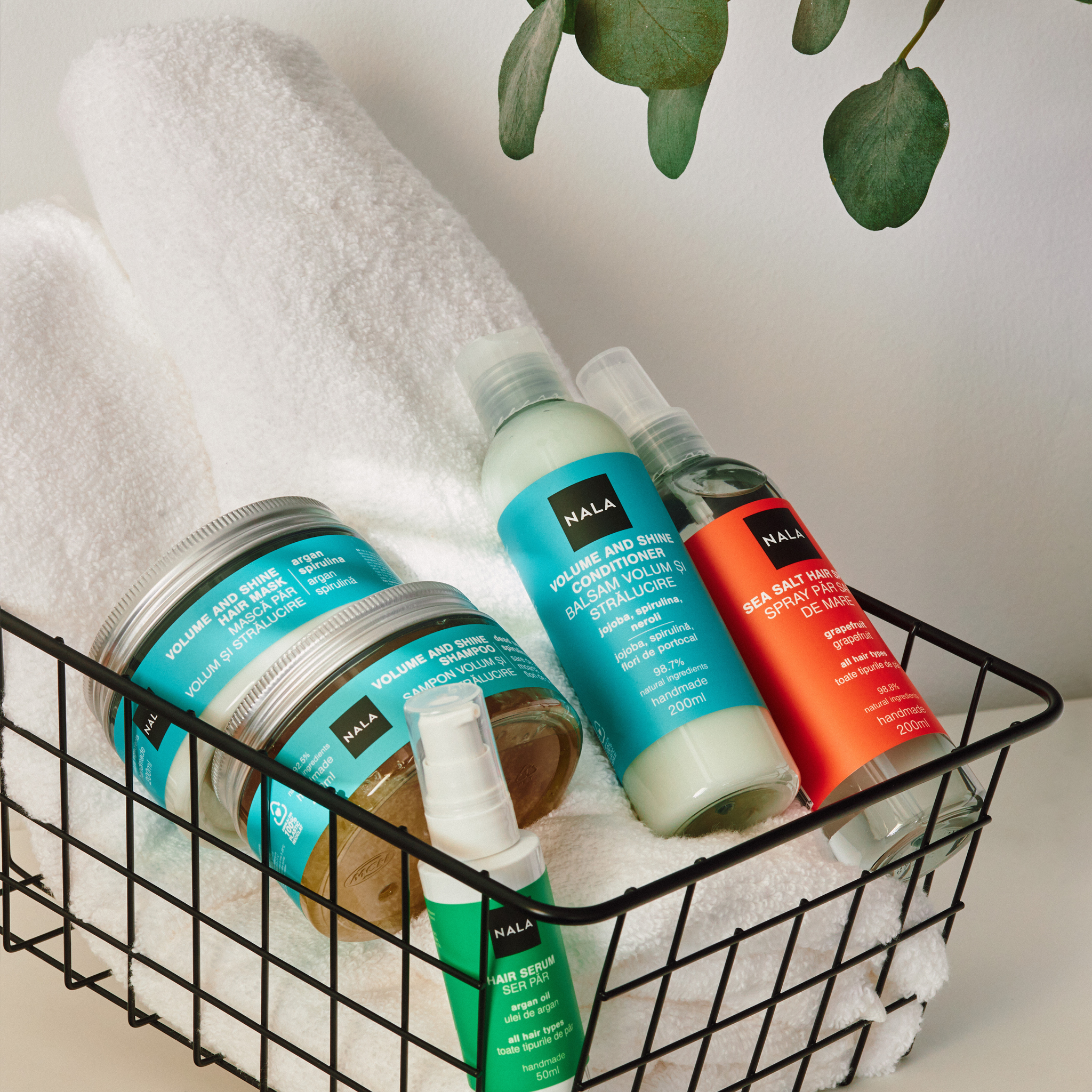 Hair Treatment & Styling Set - Volume and Shine