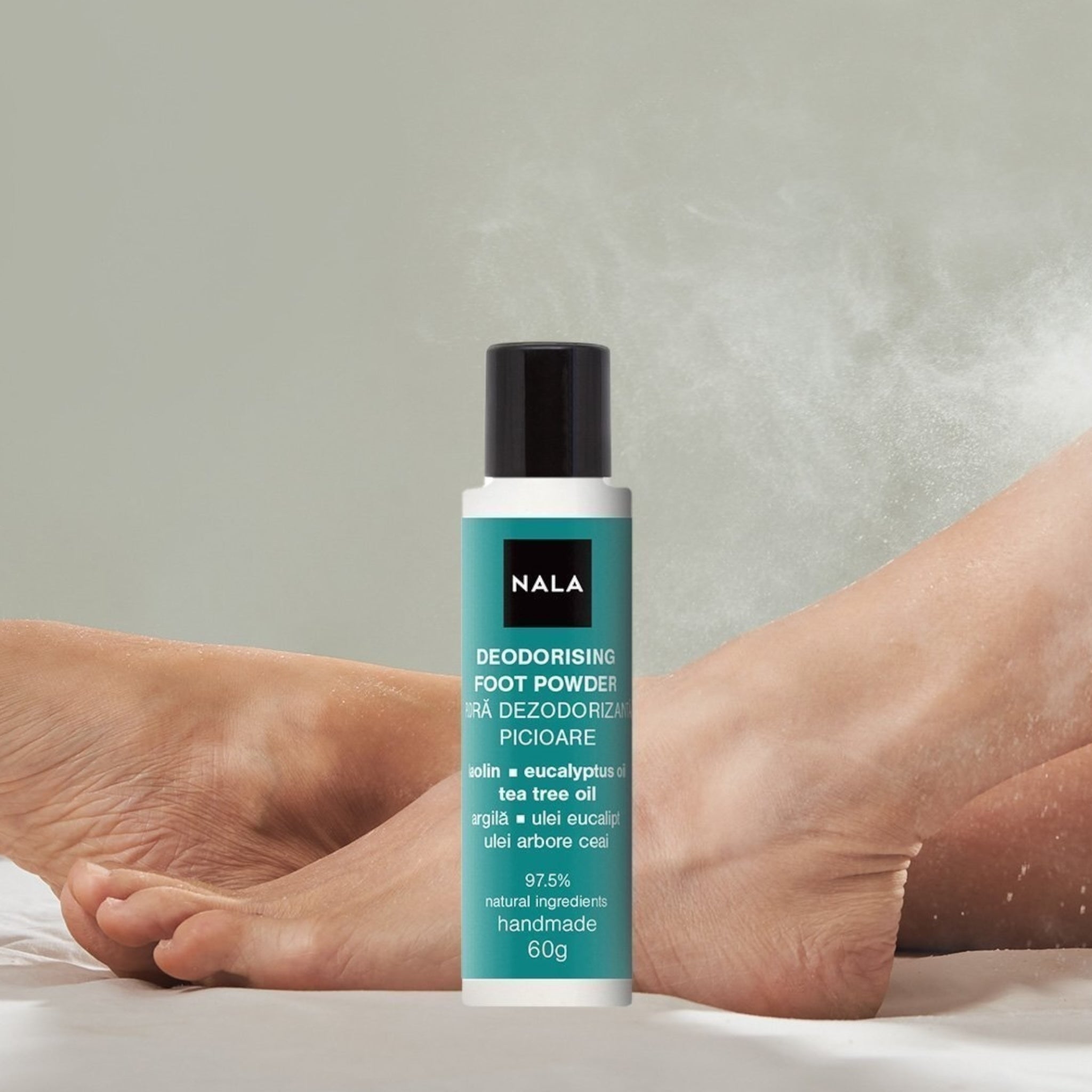 Deodorizing Foot Powder - Clay, Eucalyptus, Tea Tree