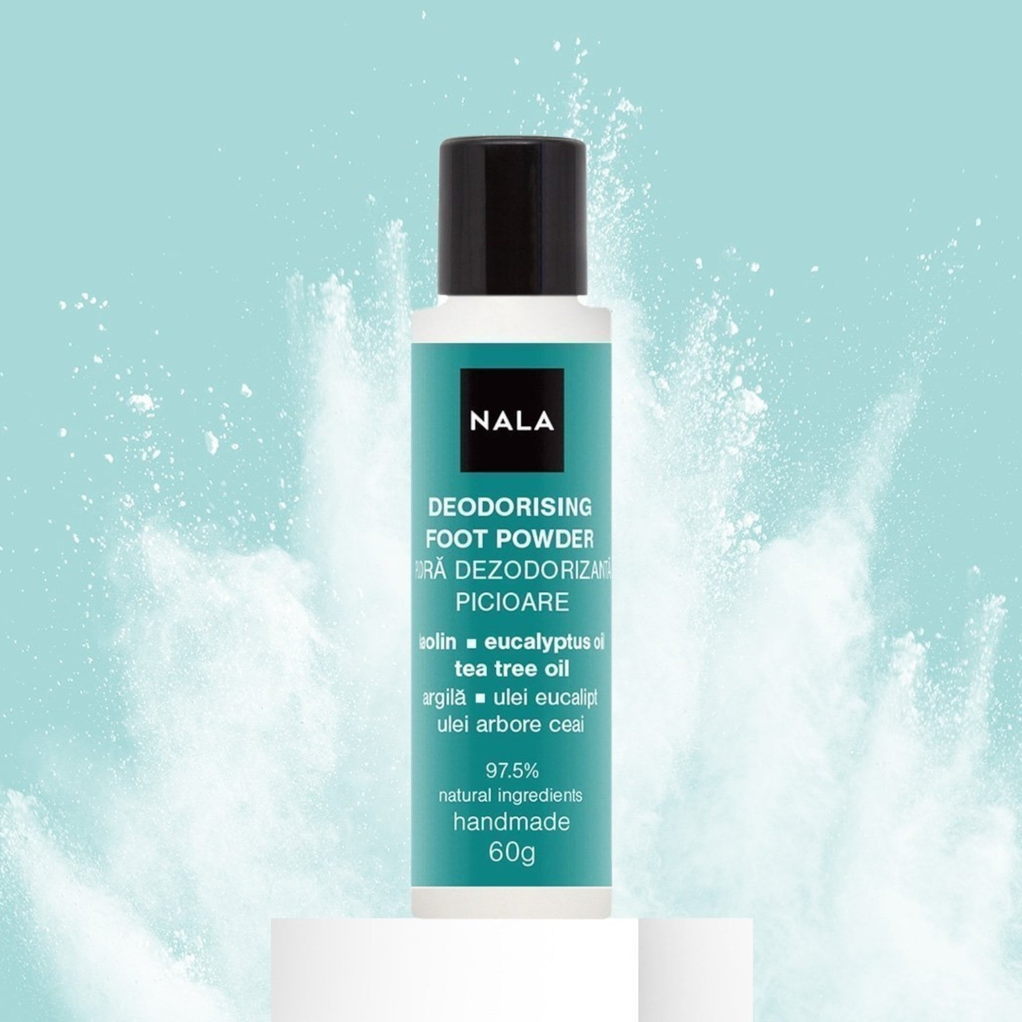 Deodorizing Foot Powder - Clay, Eucalyptus, Tea Tree