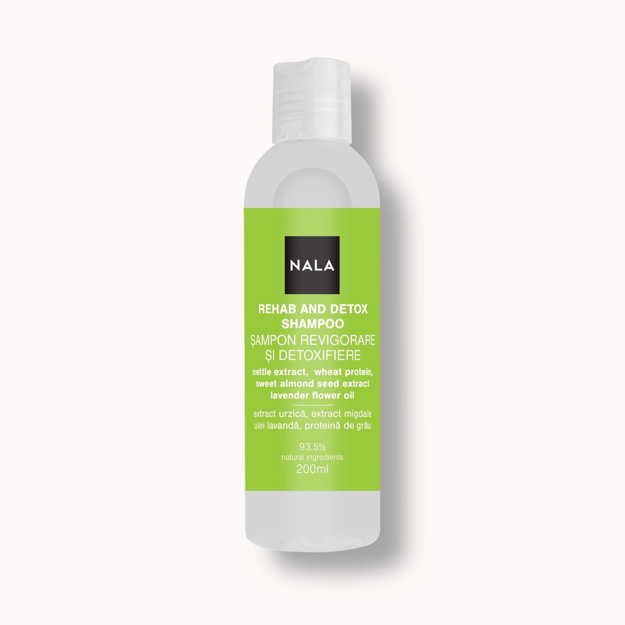 Rehab and Detox Shampoo - Nettle Extract, Almonds, Wheat