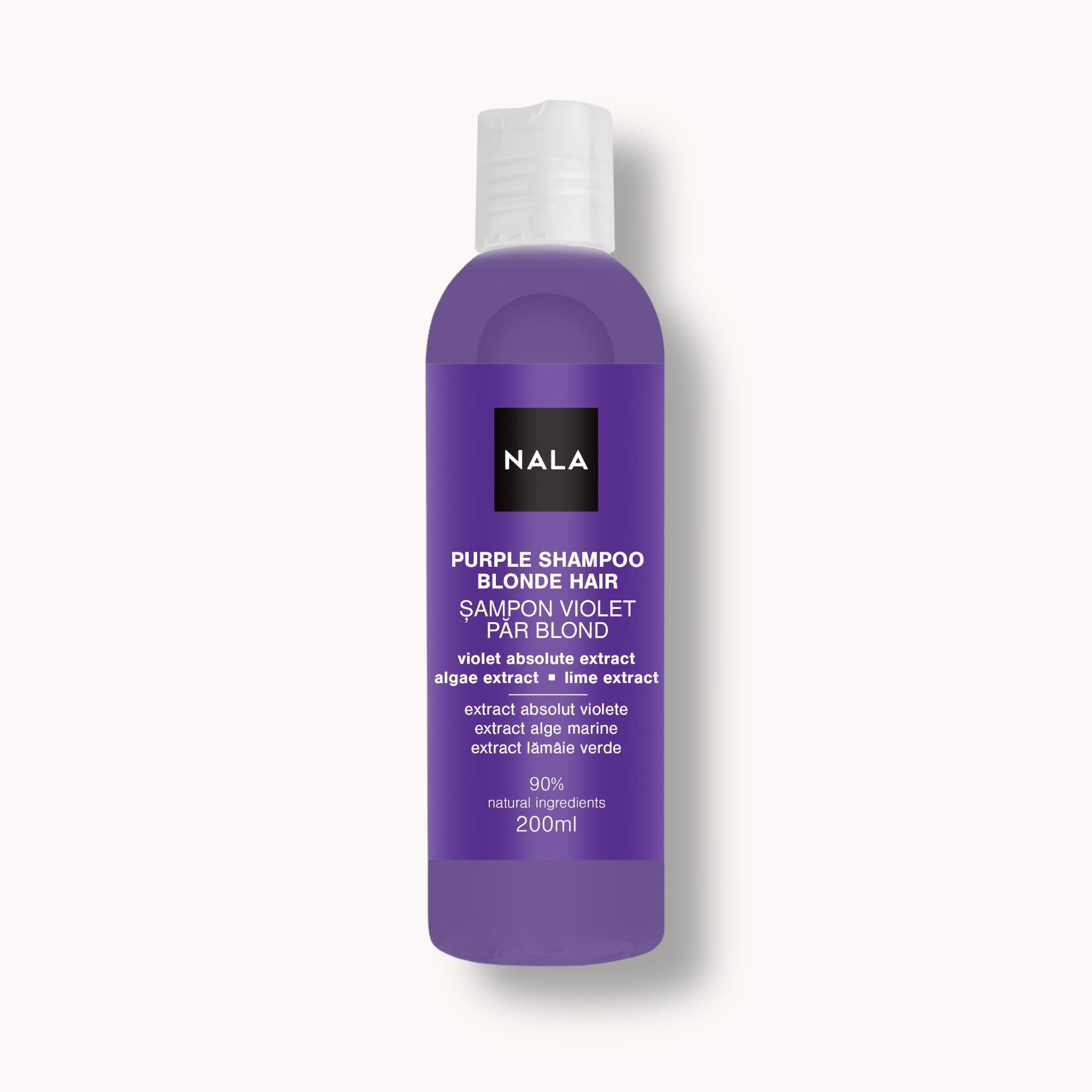 Blonde Hair Purple Shampoo - Violet Absolute Extract, Algae Extract, Lime Extract