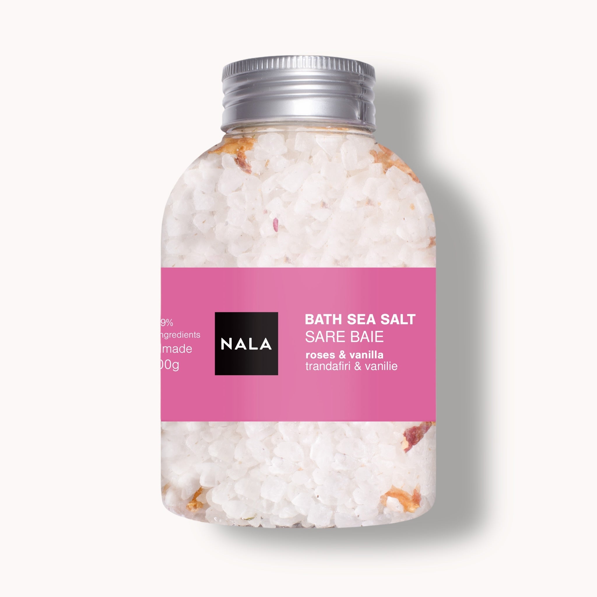 Sale marino da bagno - Rose e vaniglia