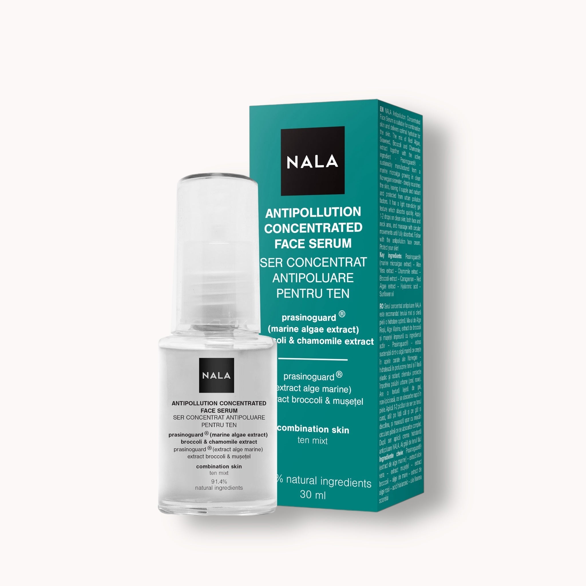 Anti-Pollution Concentrated Facial Serum - Prasinoguard, Broccoli, Chamomile