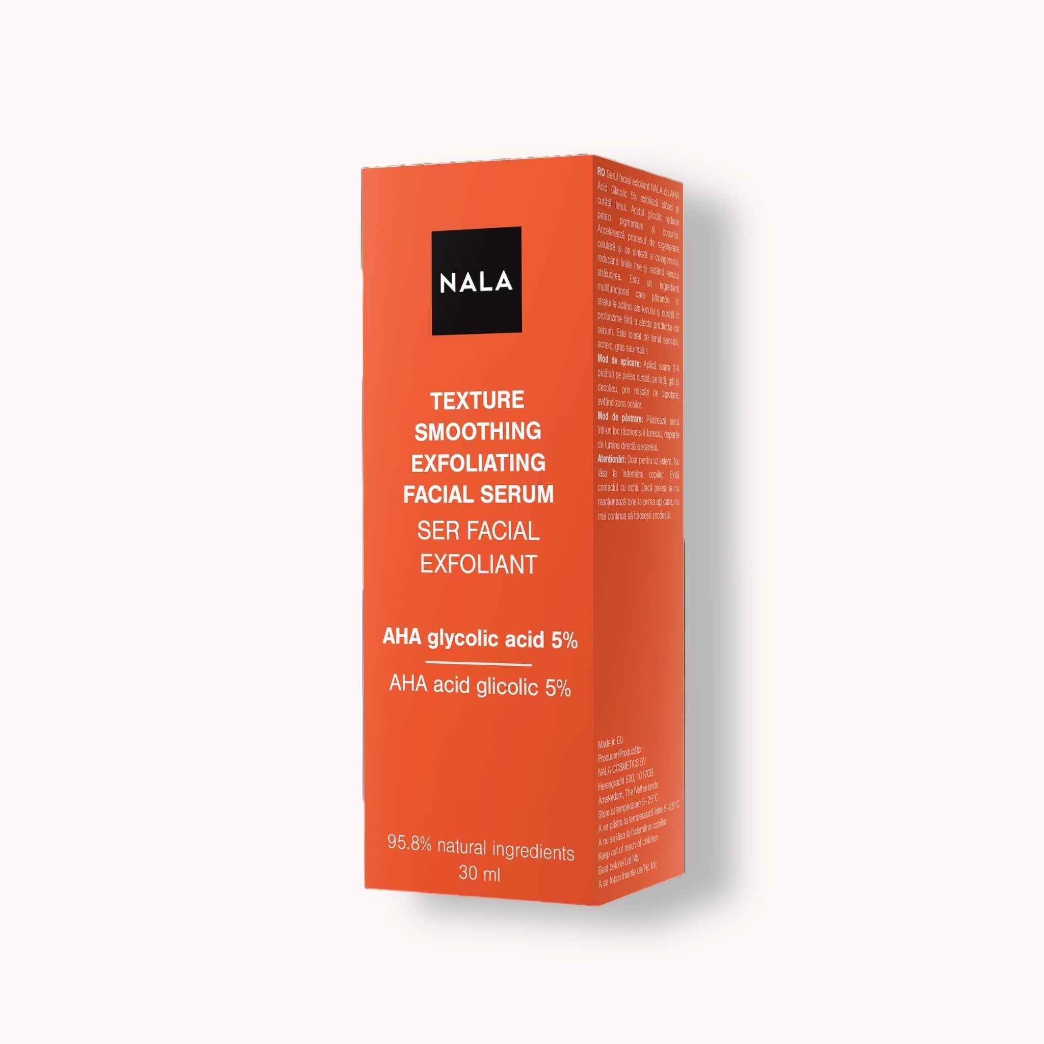 Texture Smoothing Exfoliating Facial Serum - AHA Glycolic acid 5%