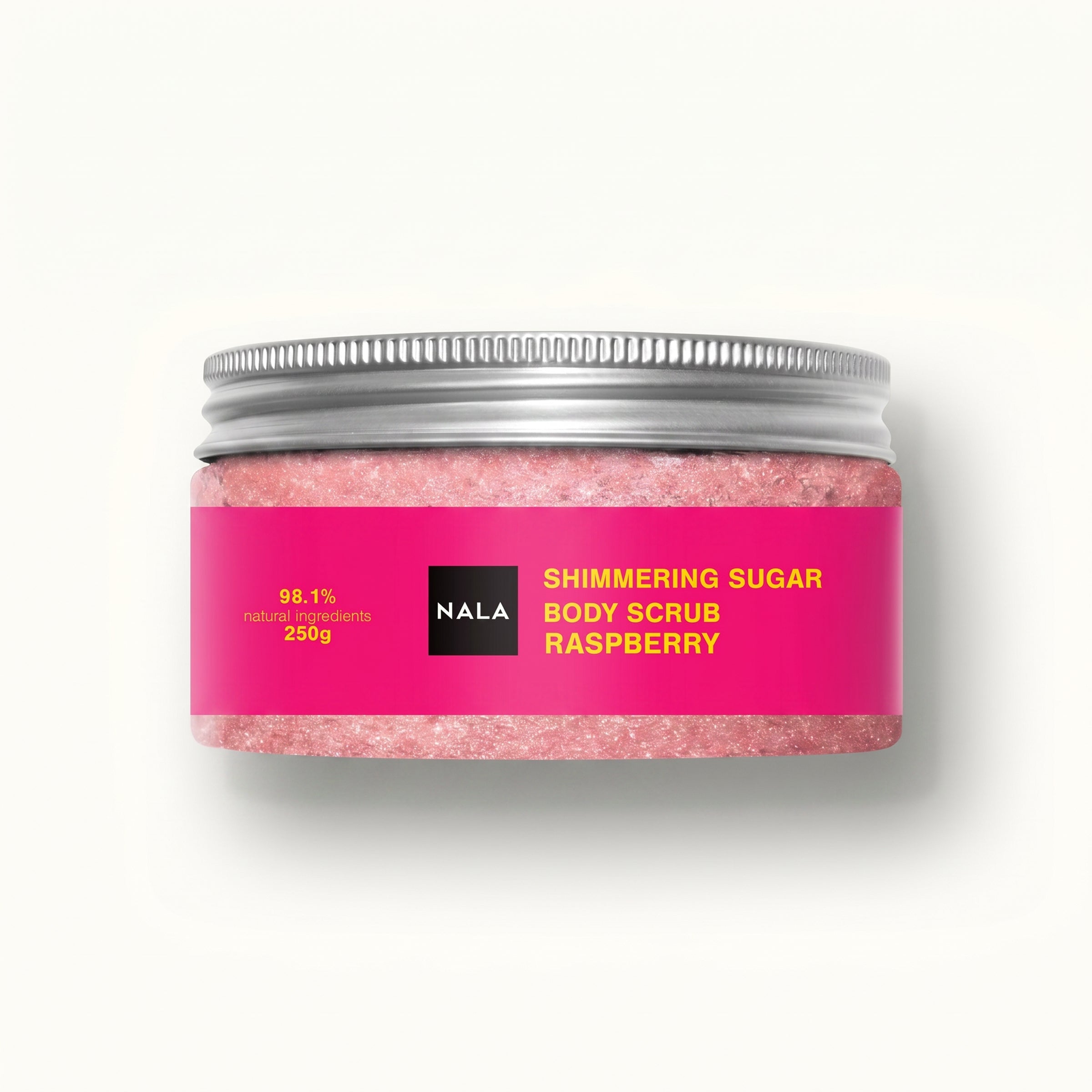 Pink Shimmer Sugar Scrub - Raspberry