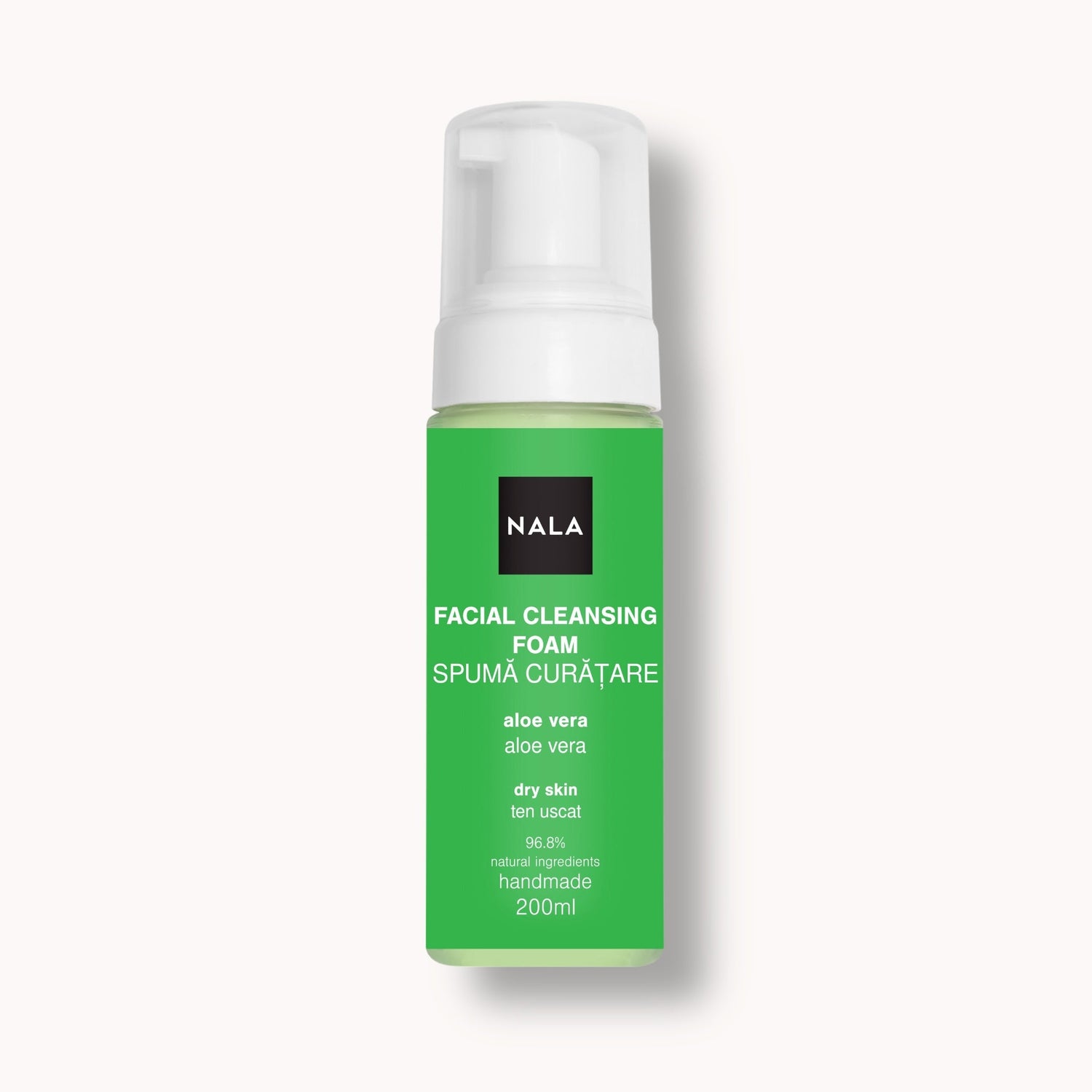 Facial Cleansing Foam for Dry Skin - Aloe Vera