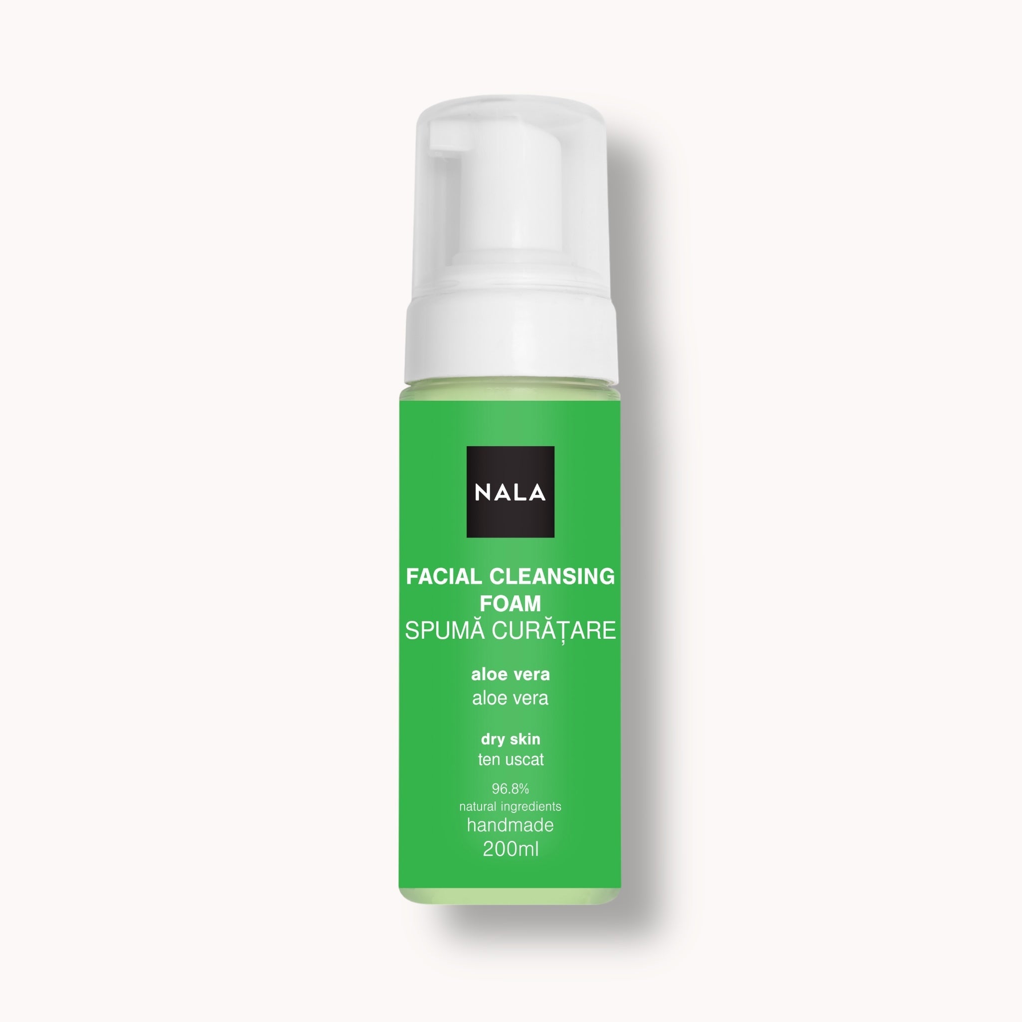 Facial Cleansing Foam for Dry Skin - Aloe Vera