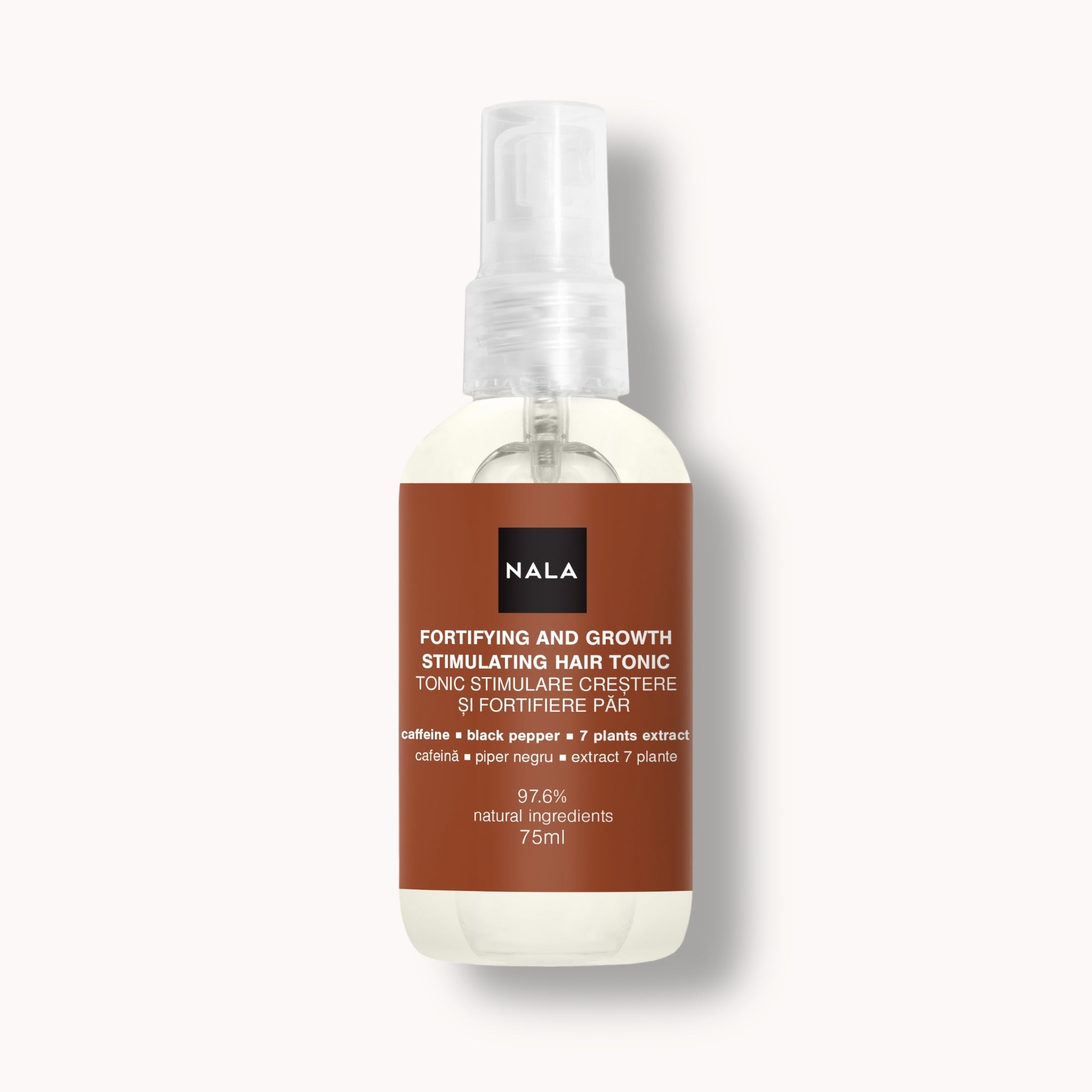 Fortifying and Growth Stimulating Hair Tonic - Caffeine, Black Pepper & 7 plants extract