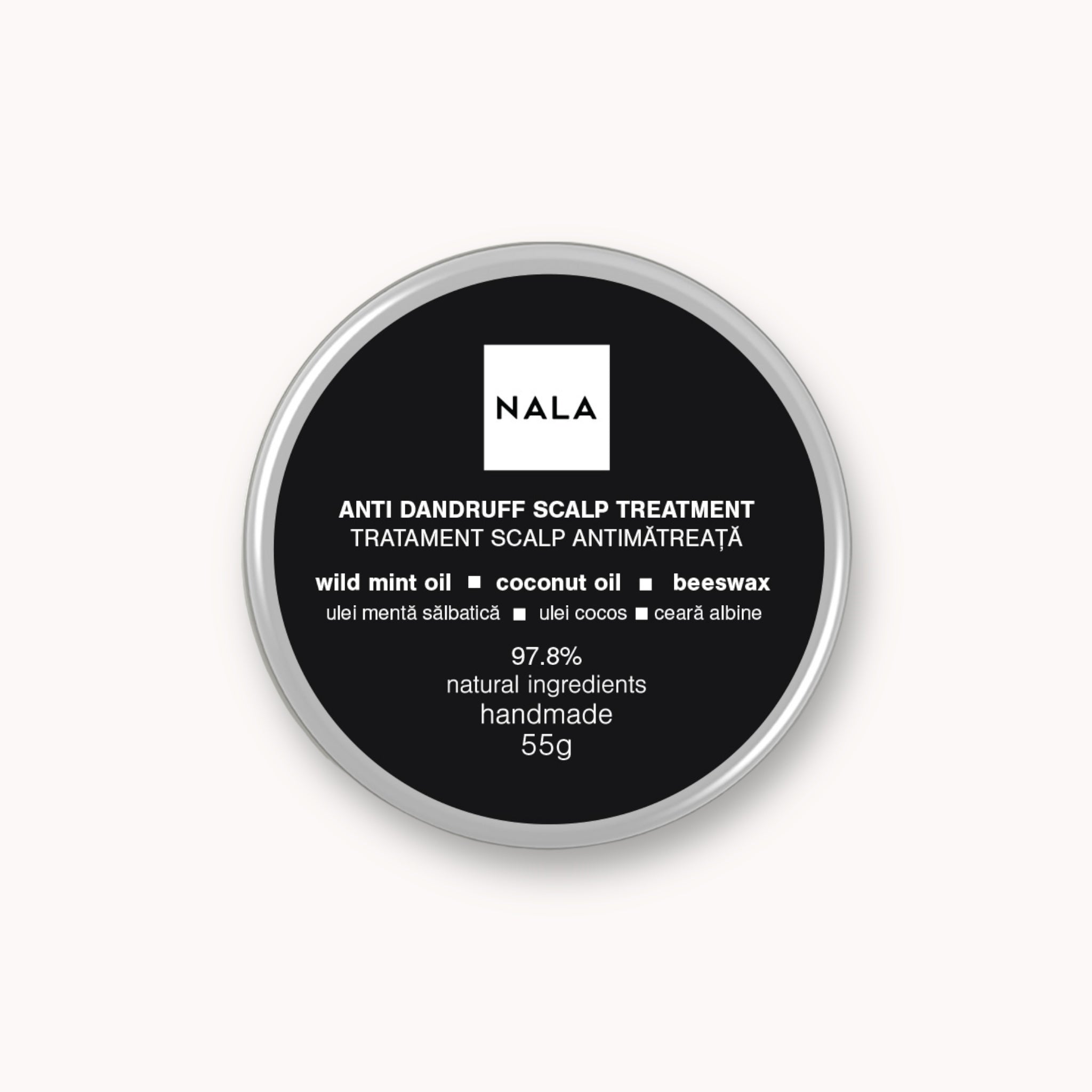Anti-Dandruff Scalp Treatment - Wild Mint Oil, Coconut, Wax
