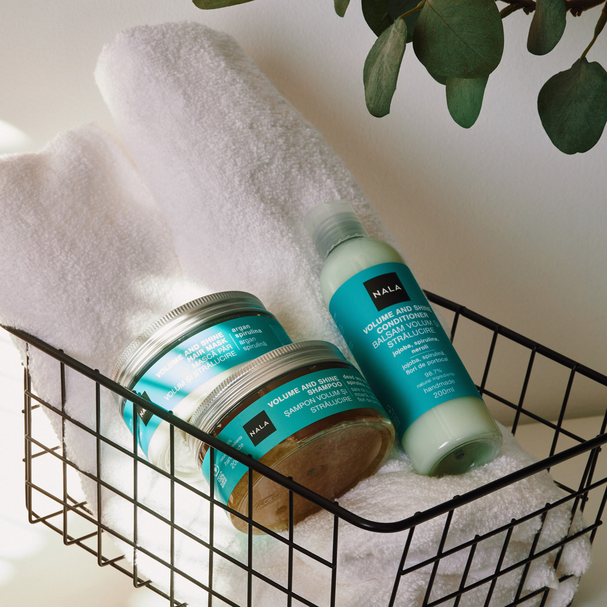 Hair Treatment Set for Fine Hair - Volume and Shine