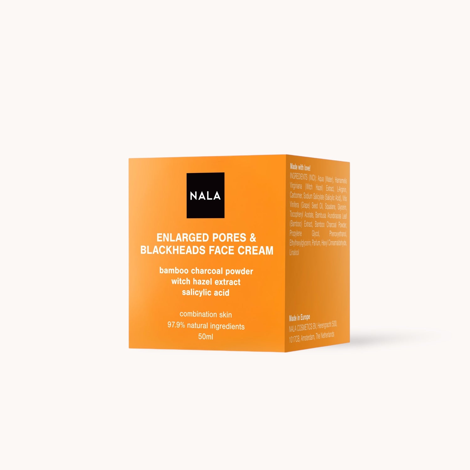 Enlarged Pores &amp; Blackheads Cream – Combination Skin – Bamboo Charcoal, Salicylic Acid &amp; Witch Hazel Extract