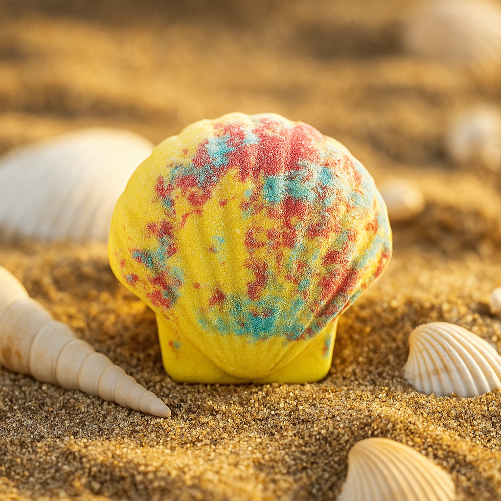 Bath Bomb - Seashell - Pineapple &amp; Sandalwood