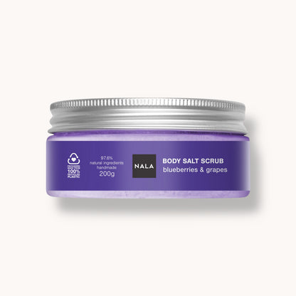 Body Salt Scrub - Blueberries &amp; Grapes