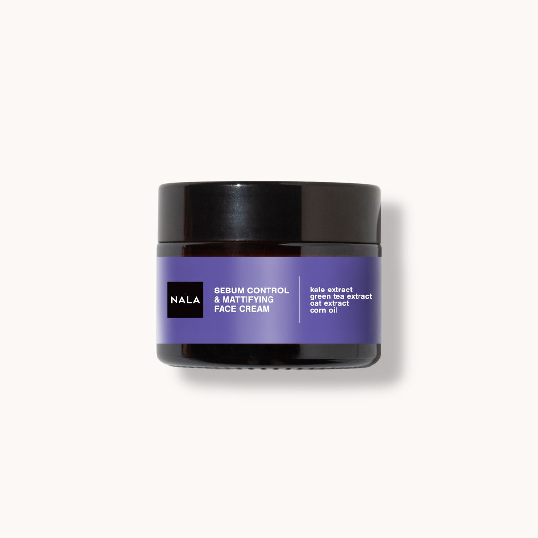 Sebum Control &amp; Mattifying Cream – Oily Skin – Kale Extract, Green Tea, Oat &amp; Corn Oil