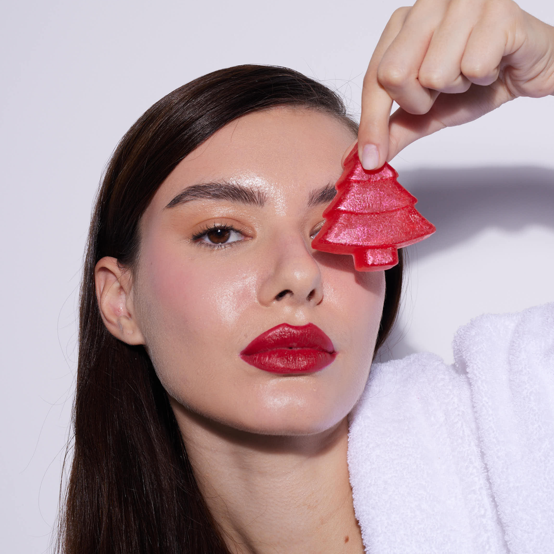 Natural Soap Tree with Glitter - White Chocolate