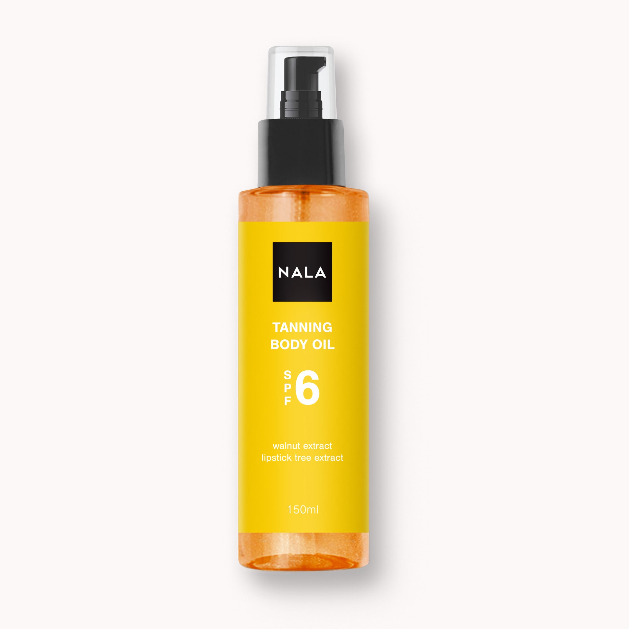 Tanning Body Oil &amp; Tan Accelerator SPF 6 - Walnut Extract &amp; Lipstick Tree