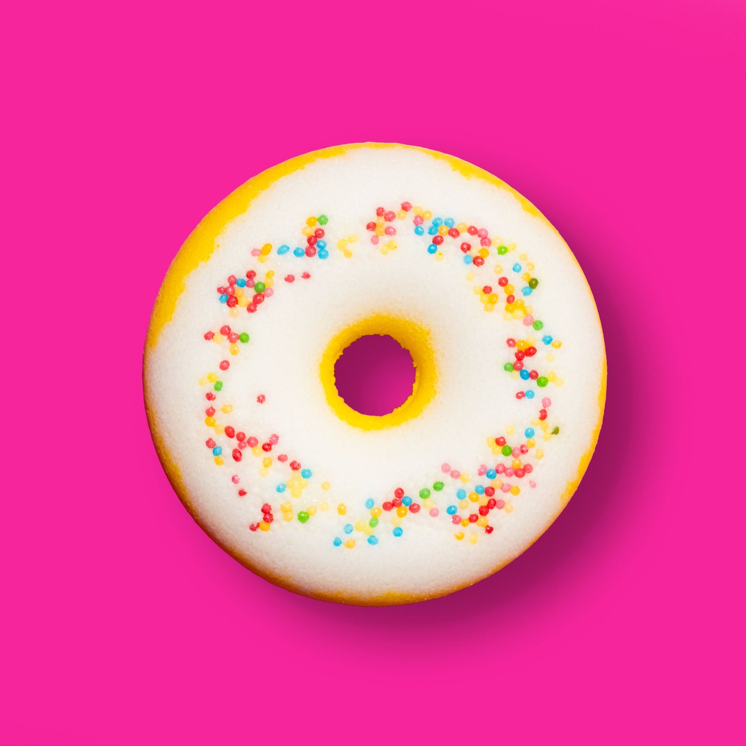 Effervescent Bath Bomb Donut - Pineapple
