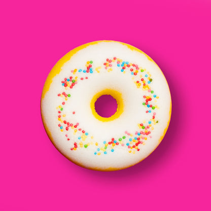 Effervescent Bath Bomb Donut - Pineapple
